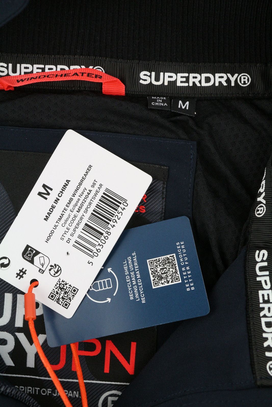 Superdry Windbreaker M Blue Full Zip Light 87145 Size US M / EU 48-50 / 2 - 9 Thumbnail