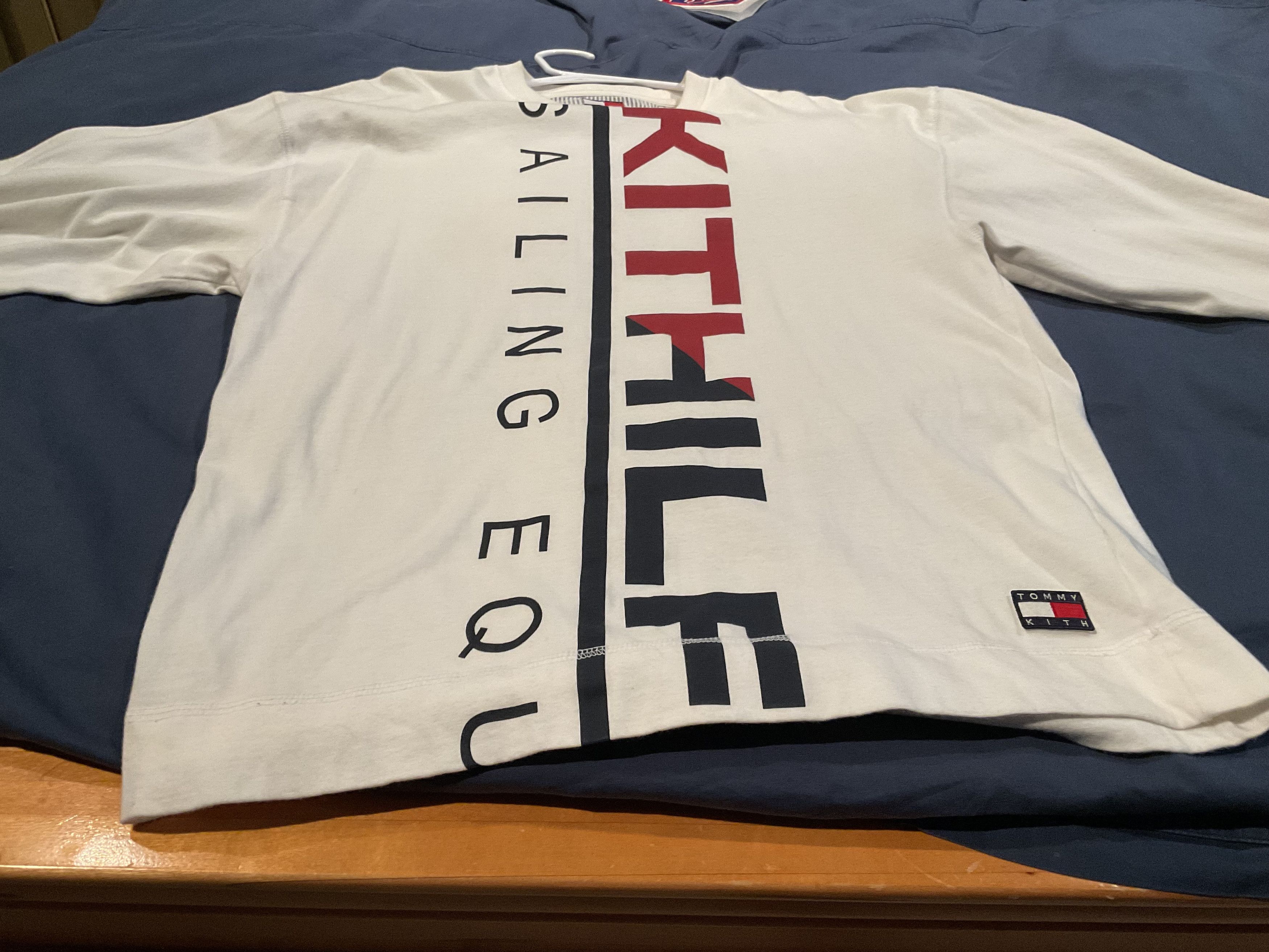 Kith × Tommy Hilfiger Kith x Tommy Hilfiger Sailing L/S White Tee - L Size US L / EU 52-54 / 3 - 5 Thumbnail
