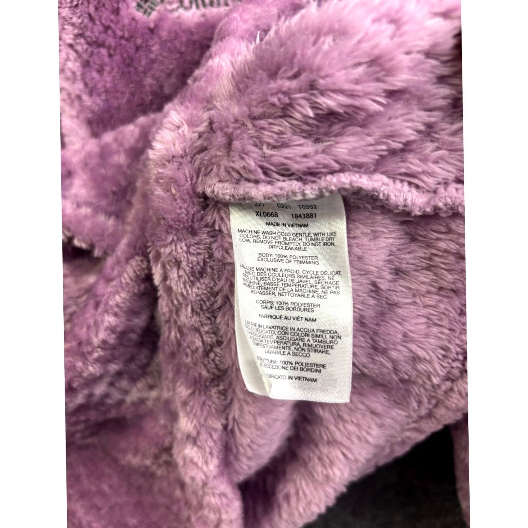 Vintage Columbia Fire Side II Sherpa Fleece Jacket Women Small Purple Full Zip XL0668 Size S / US 4 / IT 40 - 6 Thumbnail