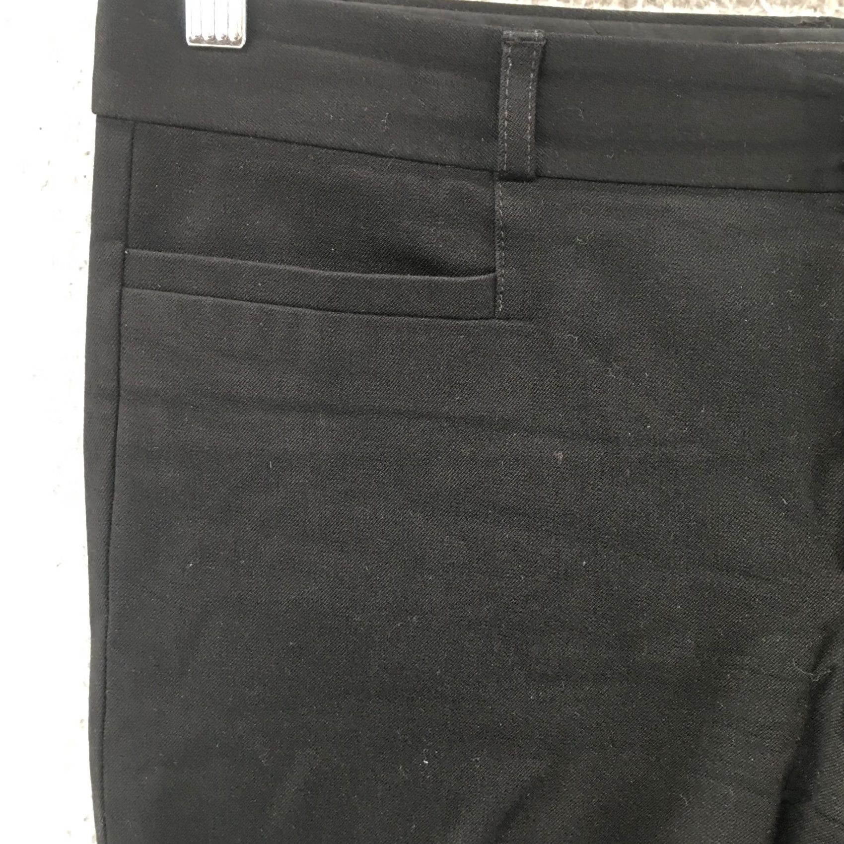 Banana Republic Banana Republic Sloan Ankle Pants Womens 4 Black Flat Front Zip Fly Low Rise Skinny? No, Straight leg. Size 27" / US 4 / IT 40 - 3 Thumbnail