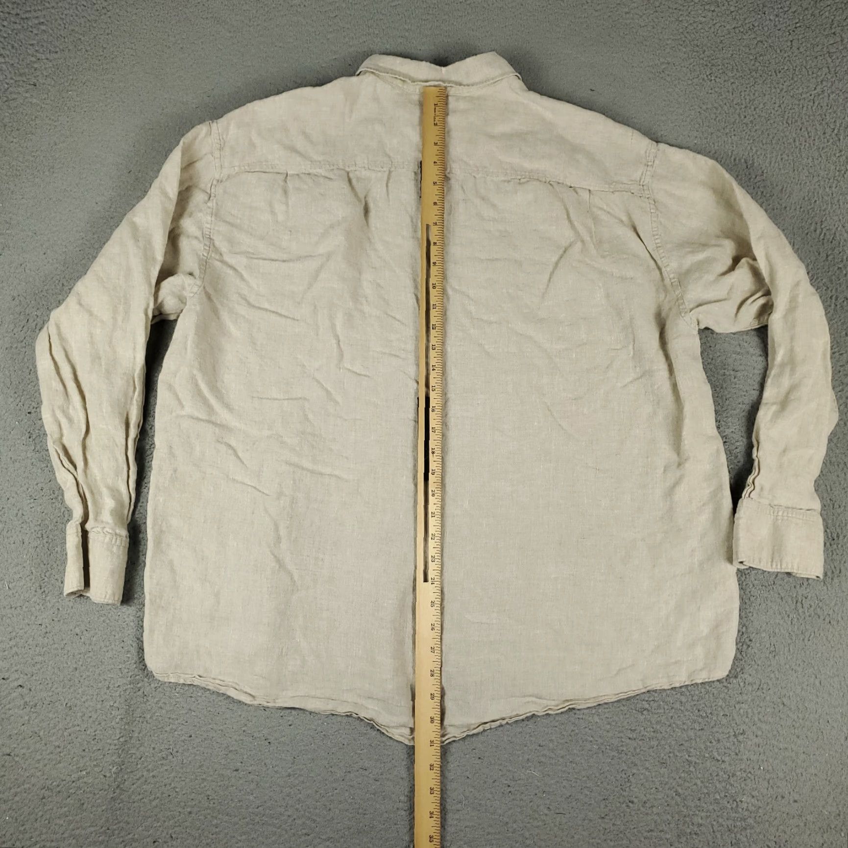 Tommy Bahama VINTAGE Tommy Bahama Shirt Men's Long Sleeve Casual Button Up Linen 2XL Beige Size US XXL / EU 58 / 5 - 4 Thumbnail