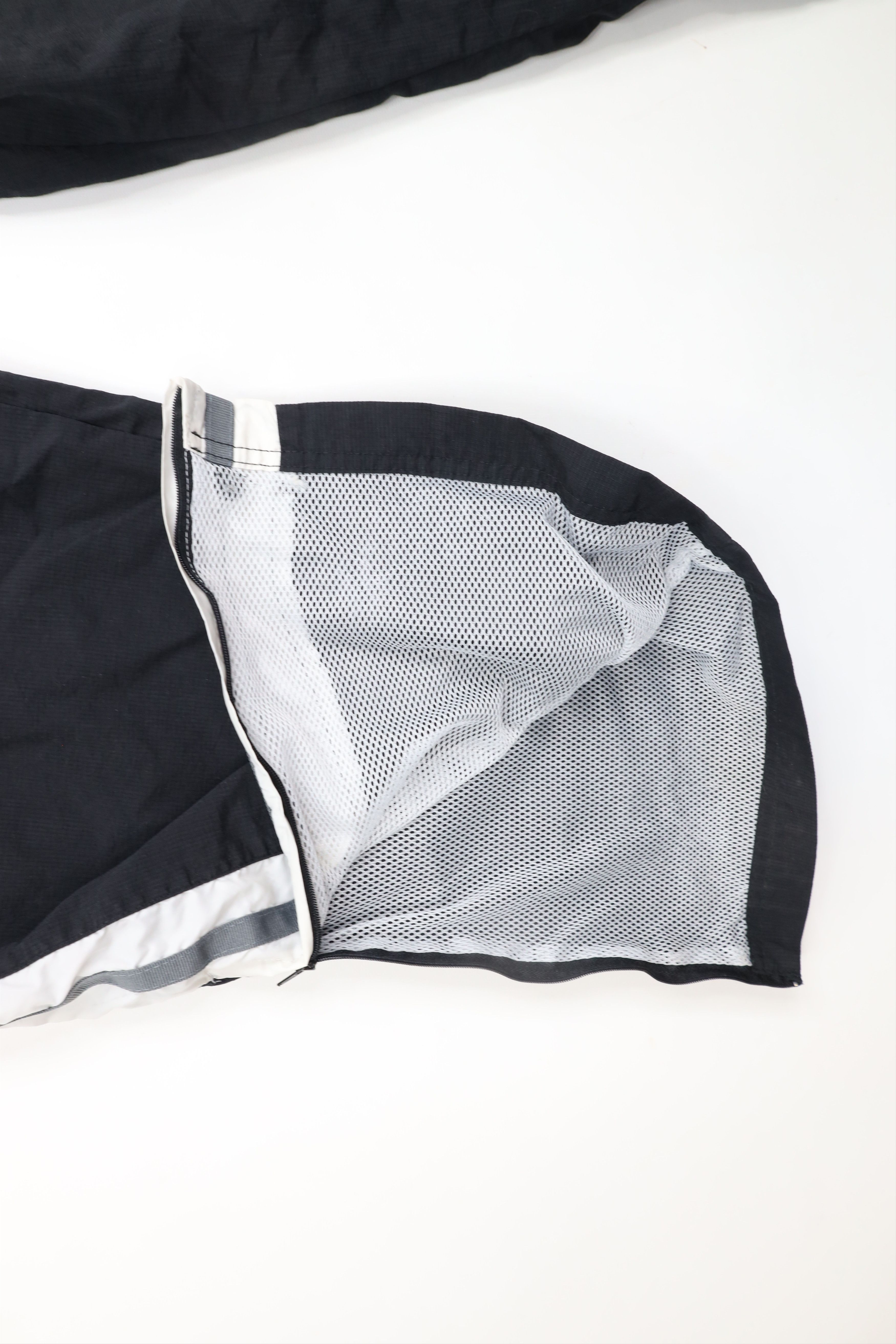 Reebok × Vintage Vintage 90s Reebok Lined Wide Leg Windbreaker Pants Black Size US 40 / EU 56 - 8 Thumbnail
