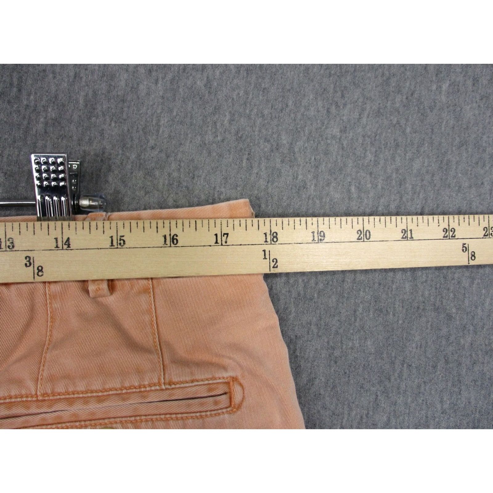 Peter Millar Peter Millar Shorts Mens 36 Orange Pima Cotton Chino 9 Inseam Flat Front Casual Size US 36 / EU 52 - 4 Thumbnail