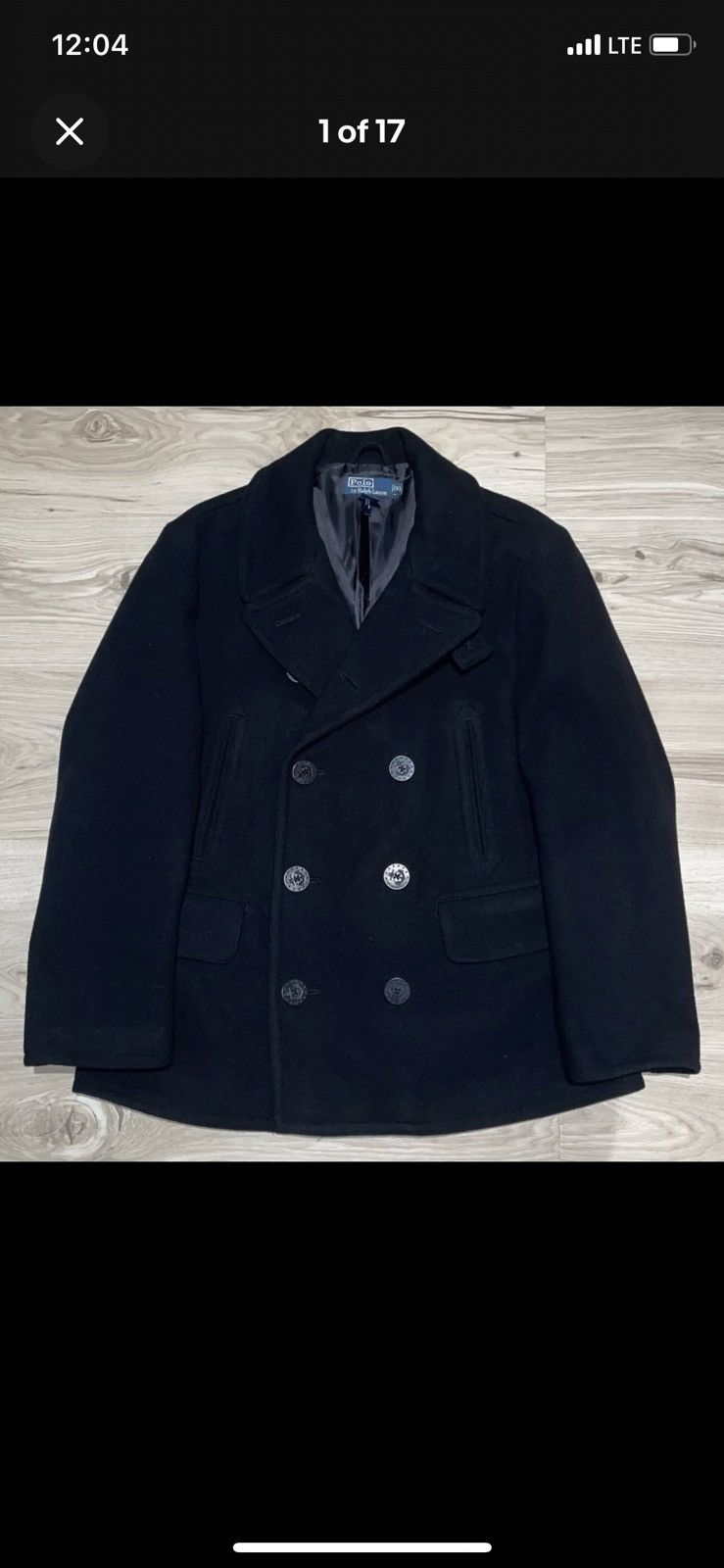 Ralph Lauren × Vintage Polo Ralph Lauren Double Breasted Overcoat Jacket navy Size US XL / EU 56 / 4 - 1 Thumbnail