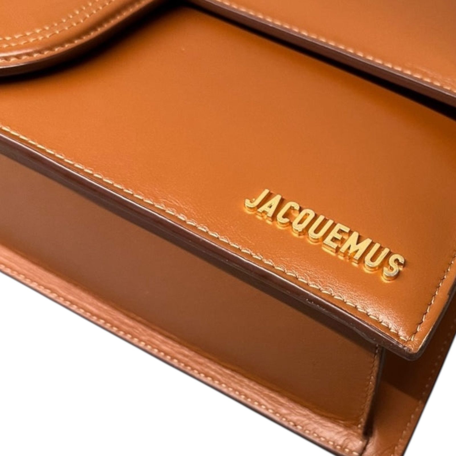 Jacquemus Jacquemous Le Grand Bambino Brown Gold Size ONE SIZE - 6 Thumbnail