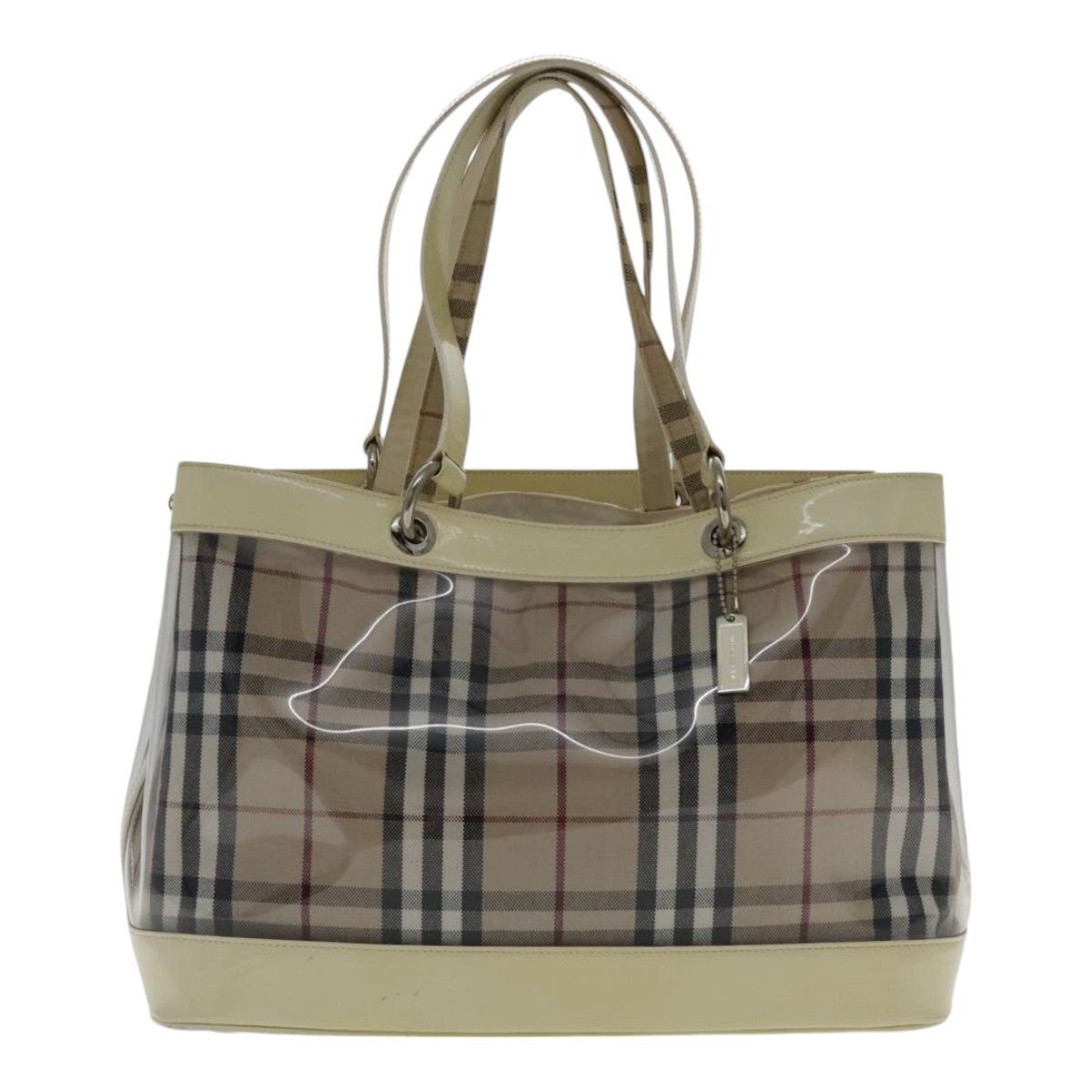 Burberry Nova Check Beige Vinyl Shoulder Bag (Pre-Owned) Size ONE SIZE - 1 Thumbnail