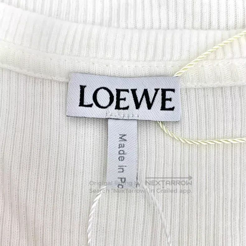 Loewe Loewe White logo embroidered cotton crew-neck sleeveless k Size L / US 10 / IT 46 - 6 Thumbnail