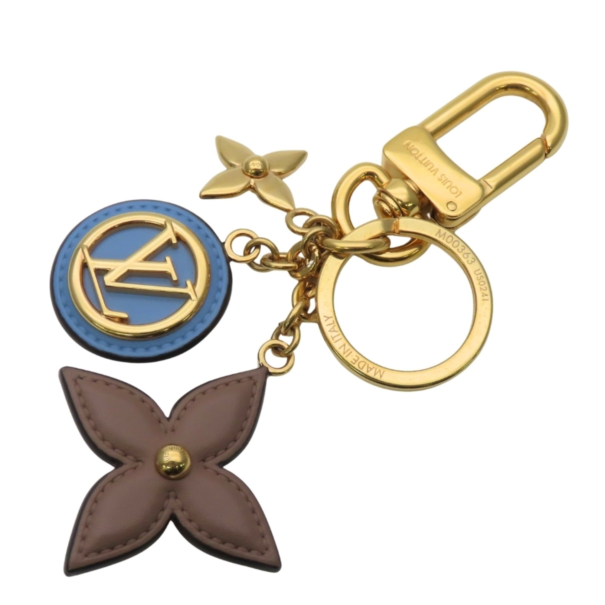 Louis Vuitton Louis Vuitton Porte-Clés Preppy Bag Charm M00363, Metal and Leather with Multicolored Gold Hardware Monogram Flower Key Ring, Women's, LOUIS VUITTON Size ONE SIZE - 1 Thumbnail