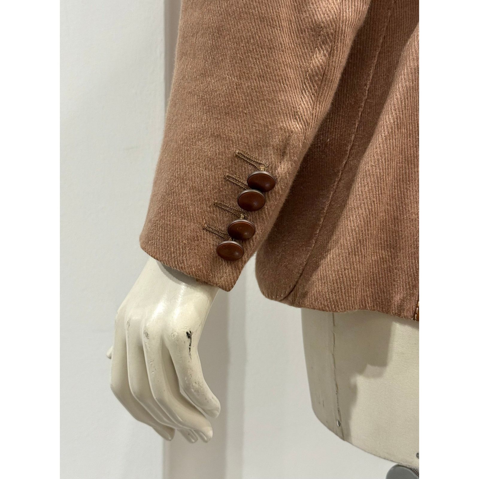 Hermes 1990s Hermès leather collar blazer Size M / US 6-8 / IT 42-44 - 8 Thumbnail