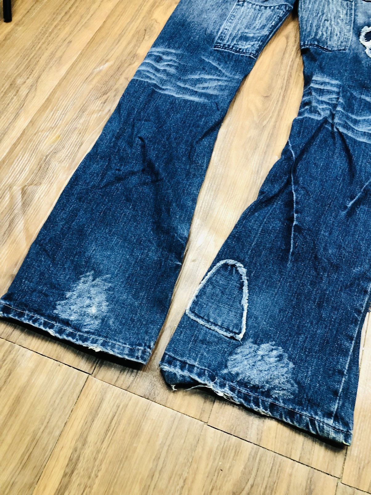 Other Ripped Patch Design Jeans (35) Size US 32 / EU 48 - 17 Thumbnail