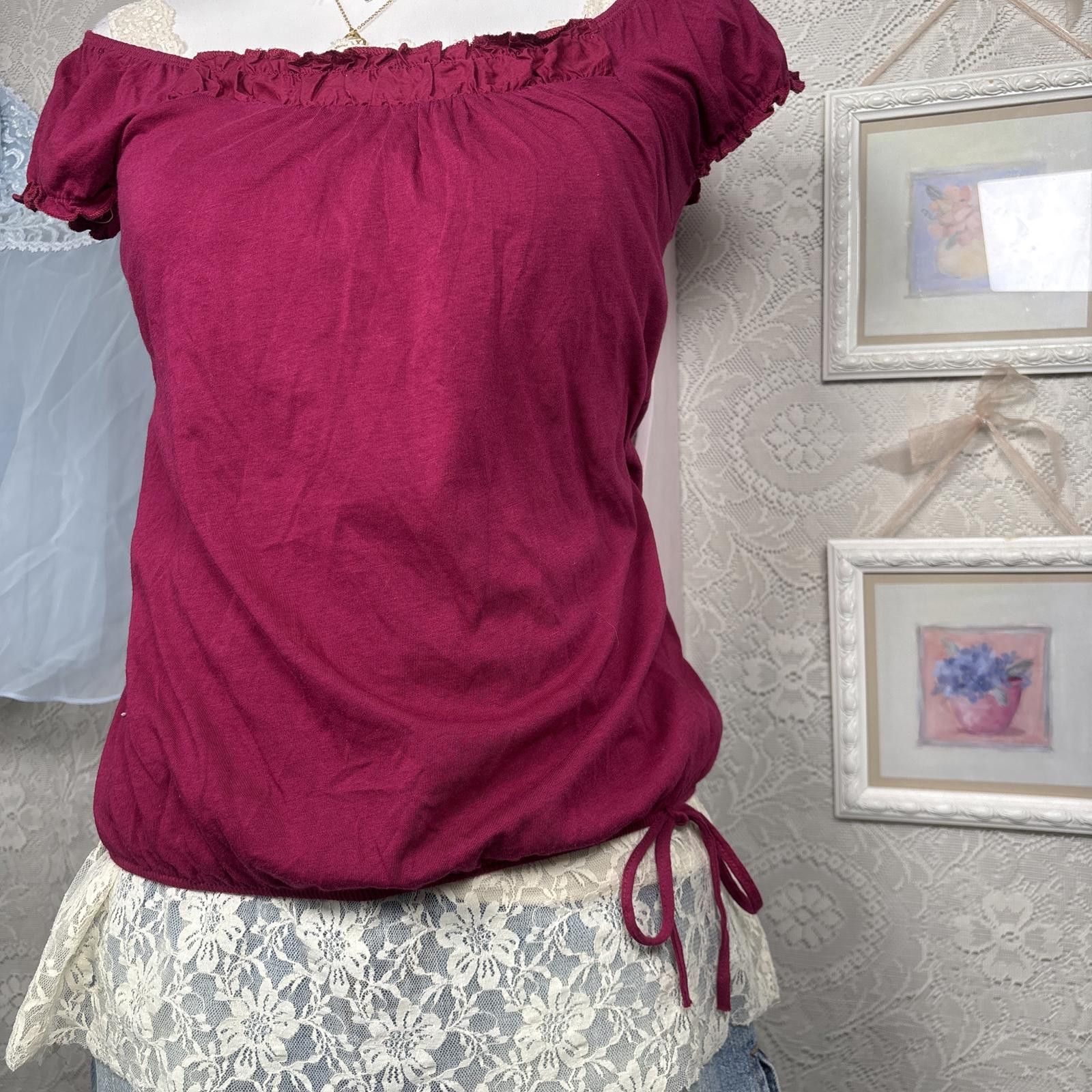Decree y2k ruched decree babydoll blouse Size S / US 4 / IT 40 - 2 Thumbnail