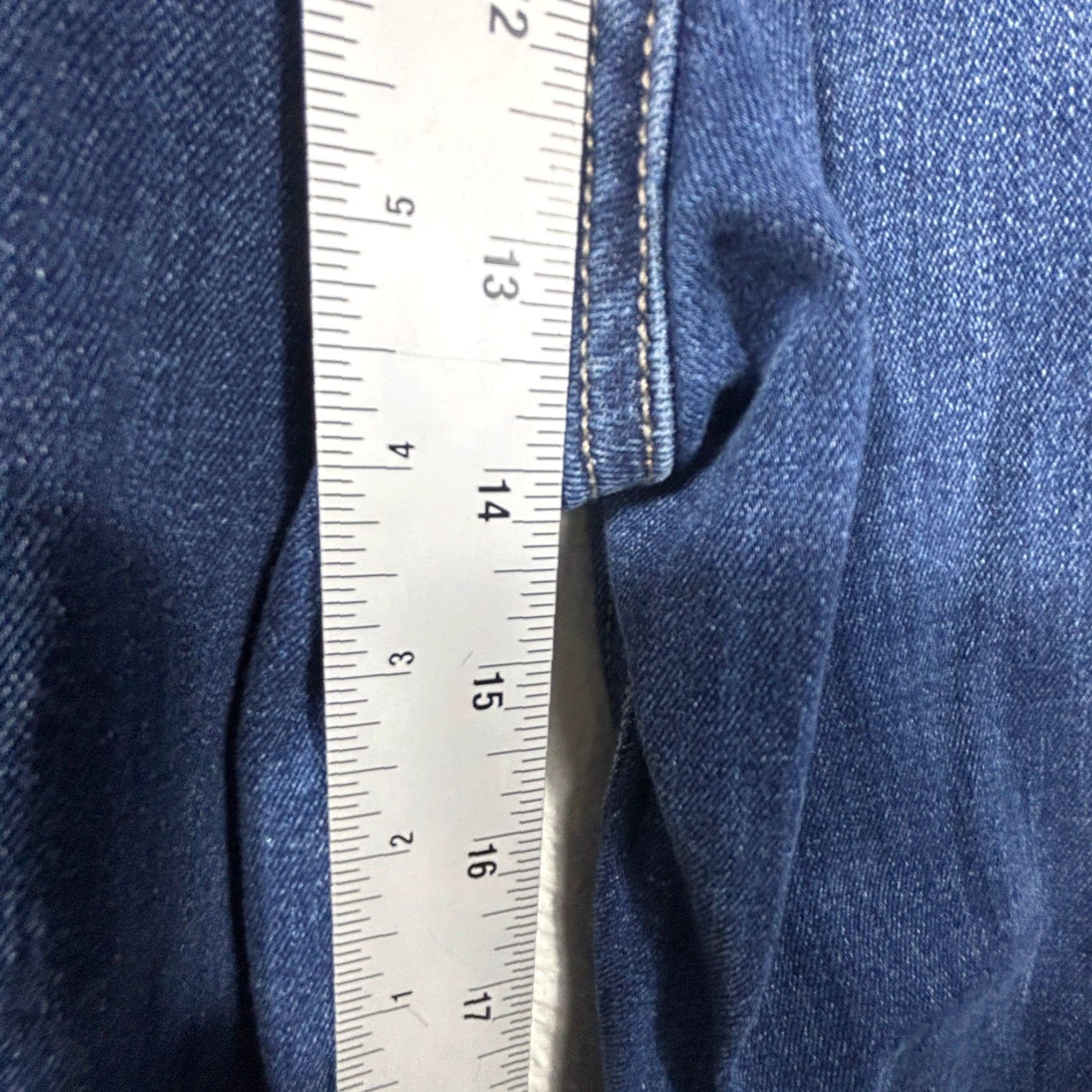 Volcom Volcom Stone Scraper Wide Leg Jeans Womens 26 Blue High Rise Ankle Dark Wash Size 26" / US 2 / IT 38 - 6 Thumbnail