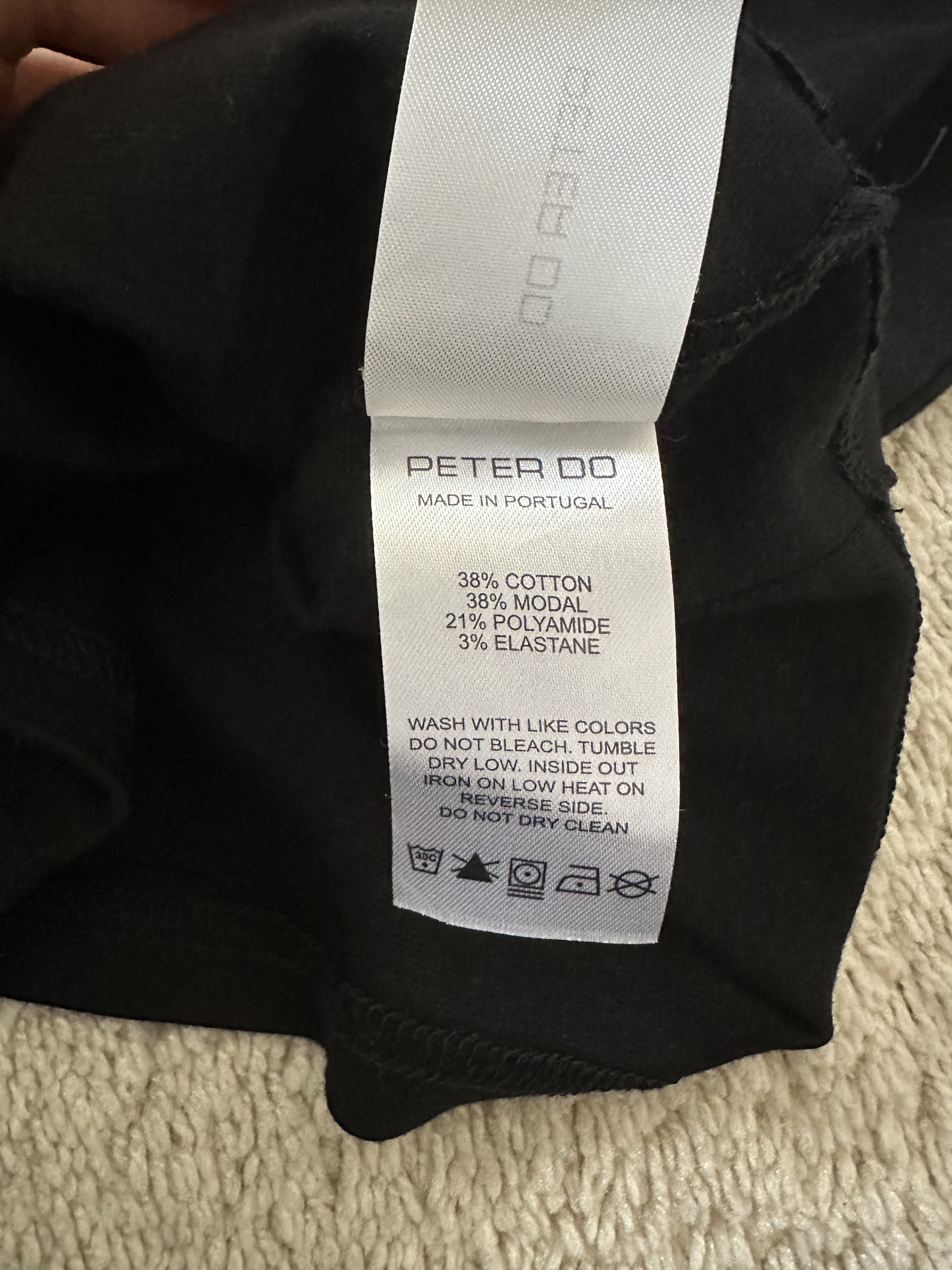 Peter Do Peter Do Creased Tank Top (Black) Size M / US 6-8 / IT 42-44 - 4 Thumbnail