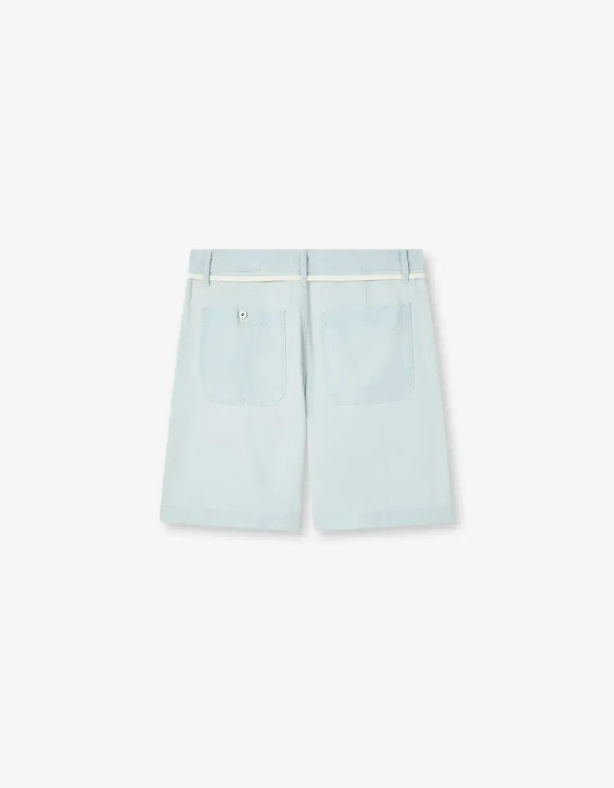 Kenzo Kenzo Blue Stone Bleach Chambray Short Size US 34 / EU 50 - 3 Thumbnail