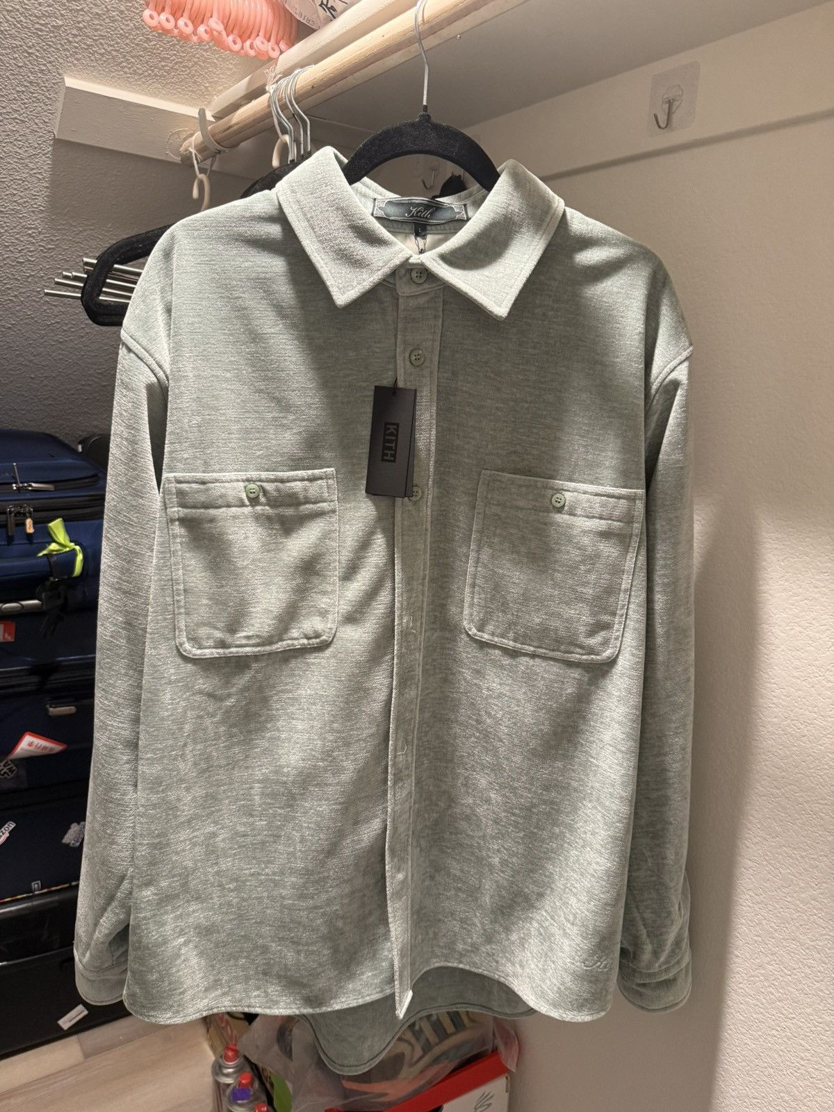Kith Kith Chenille Apollo Shirt – Matcha Green Size US L / EU 52-54 / 3 - 1 Thumbnail