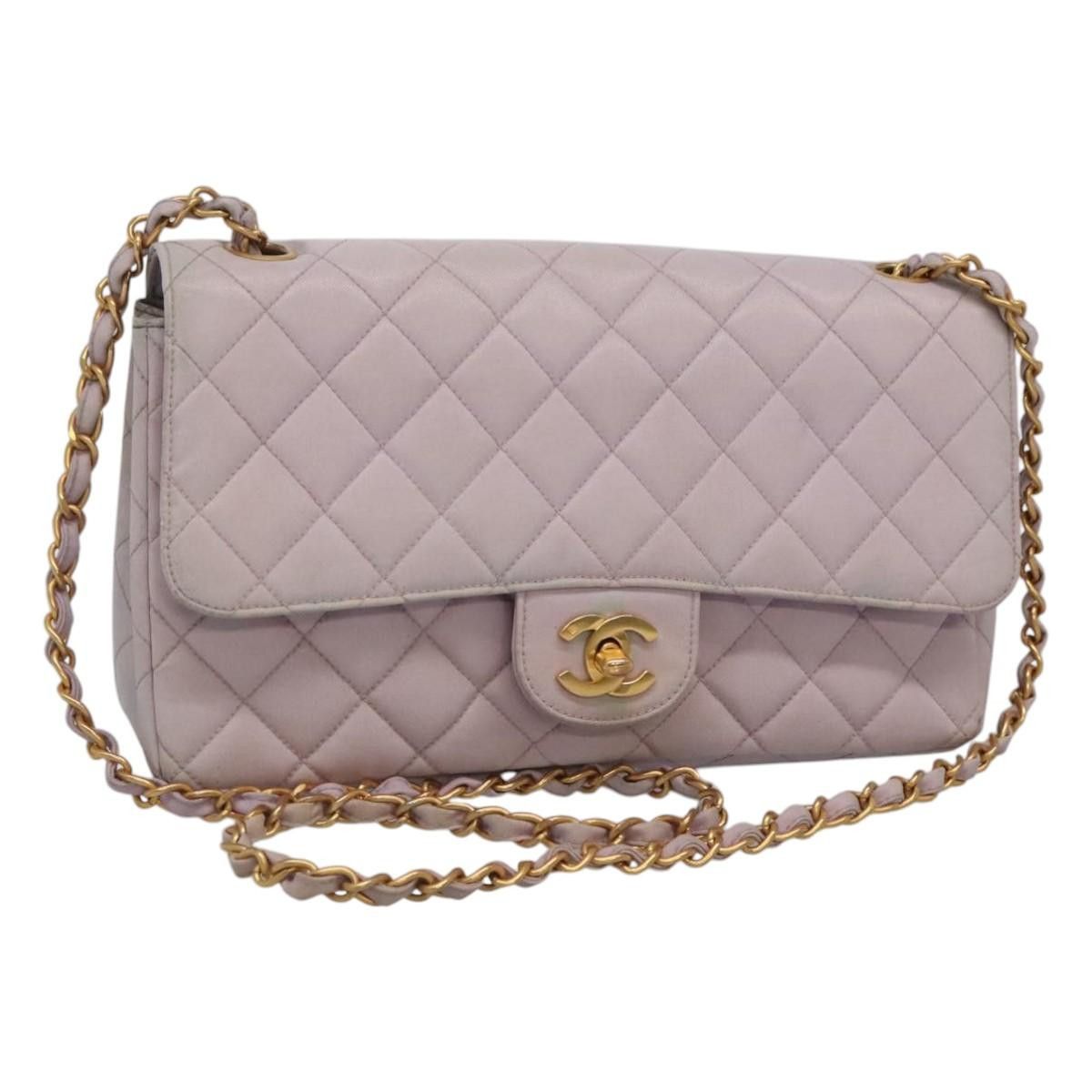 Chanel Flap Bag Shoulder in Purple, Women's