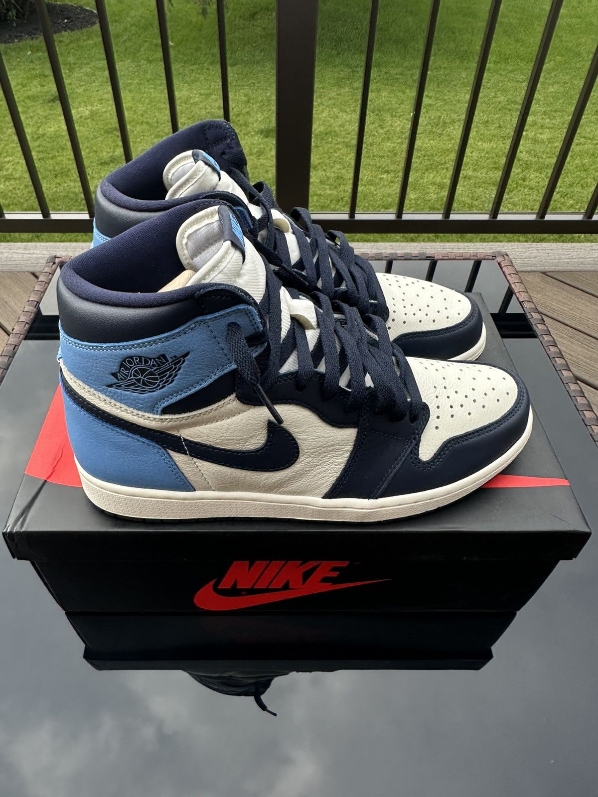 Other Air Jordan 1 Retro High OG “Obsidian/University Blue” Size US 10 / EU 43 - 3 Thumbnail