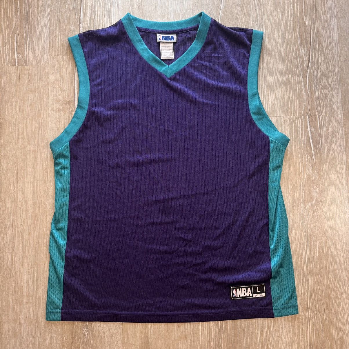 Adidas Adidas NBA Purple Mens Jersey Vest Basketball Top Size L Size US L / EU 52-54 / 3 - 7 Thumbnail