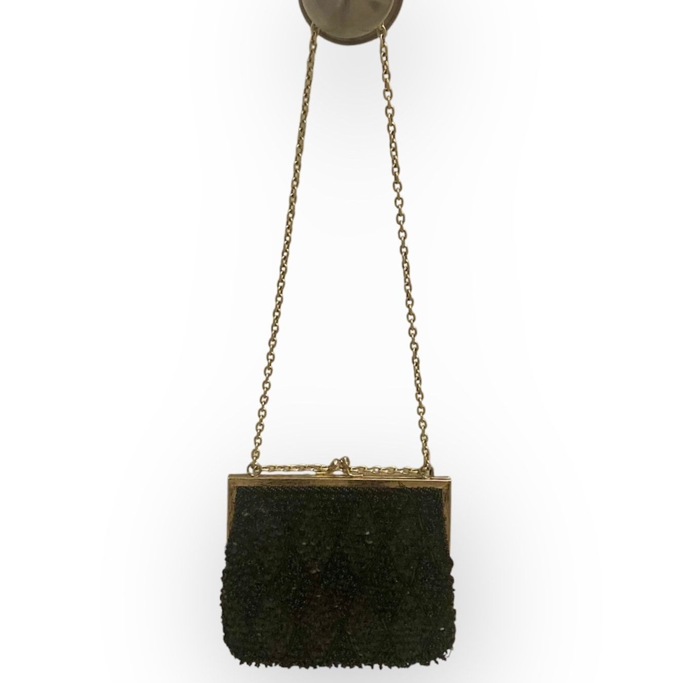 Other Vintage Black beaded evening bag, La Regale hand made purse Size ONE SIZE - 2 Thumbnail