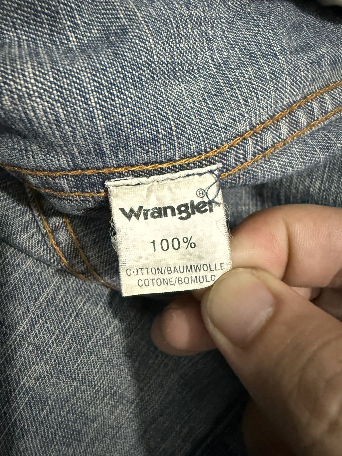 Vintage Vintage sun faded wrangler denim jacket Size US S / EU 44-46 / 1 - 10 Thumbnail