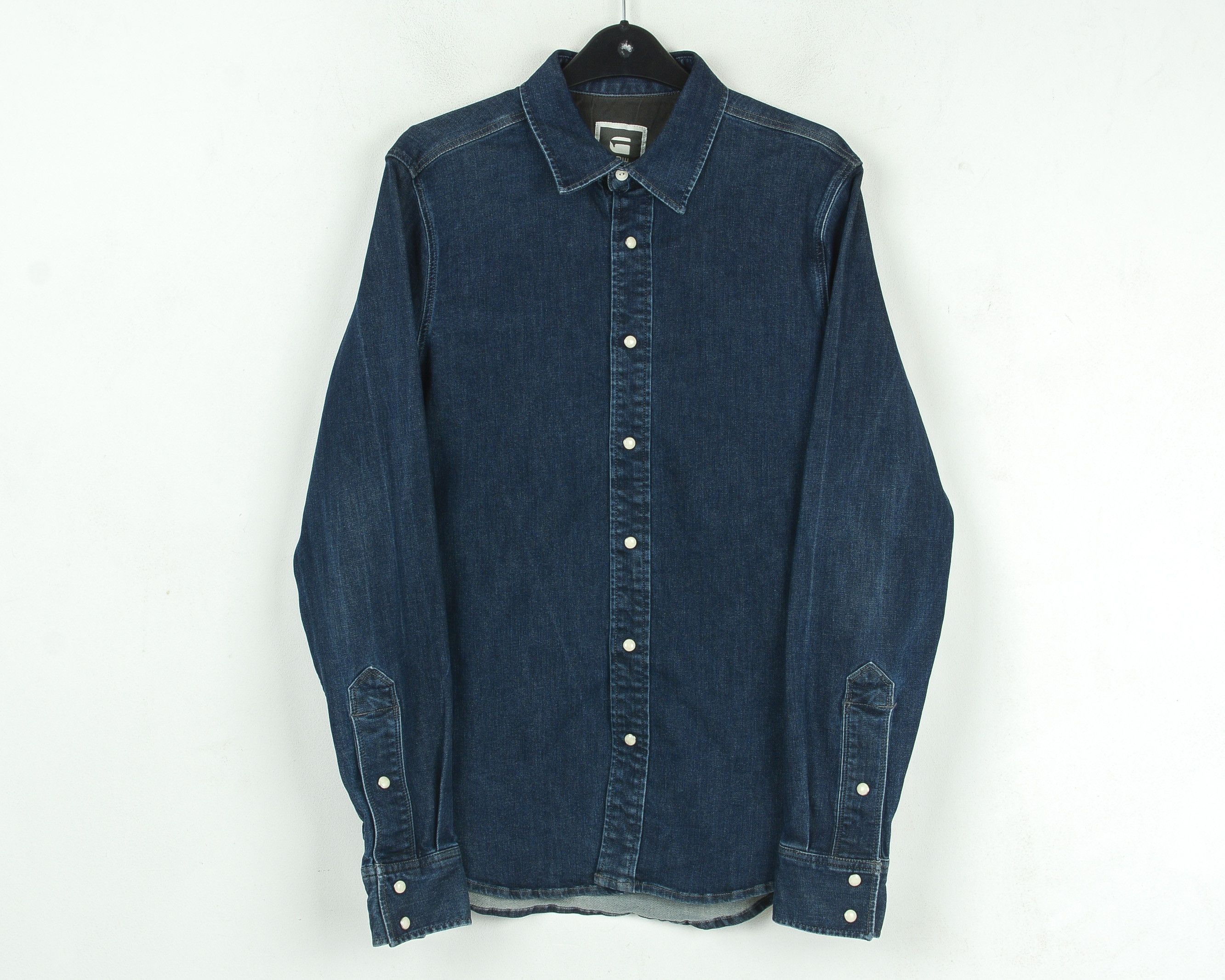 G-Star Type C Clean Shirt M Slim Fit Long Sleeve Denim Pearl Snap Size US M / EU 48-50 / 2 - 1 Thumbnail