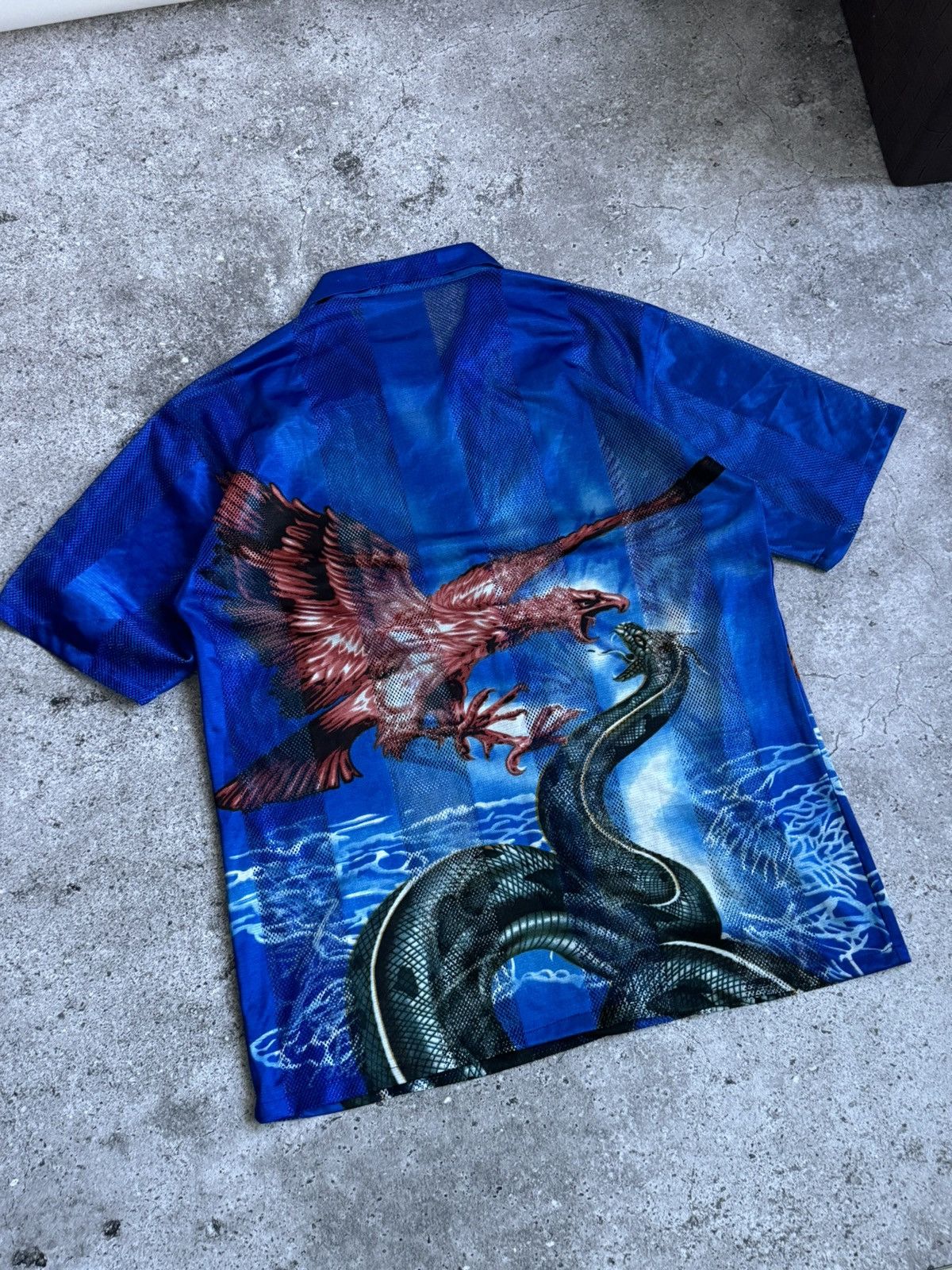 Japanese Brand × Vintage Vintage Y2K oversized Dragon and Bird shirt Size US XL / EU 56 / 4 - 7 Thumbnail