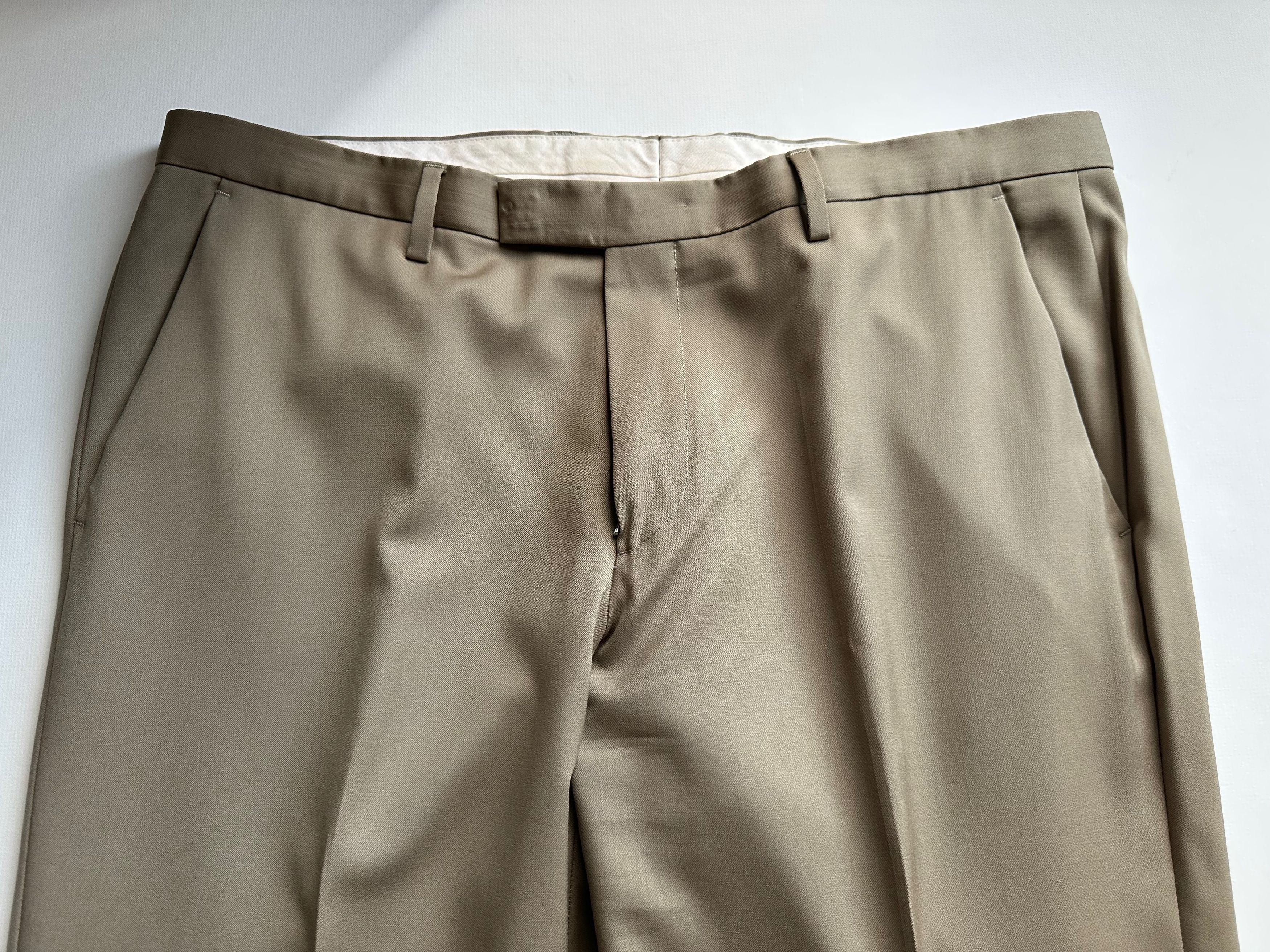 Hugo Boss BOSS Virgin Wool Gabardine Slim-fit Trousers - Beige - 36 Size 36R - 5 Thumbnail