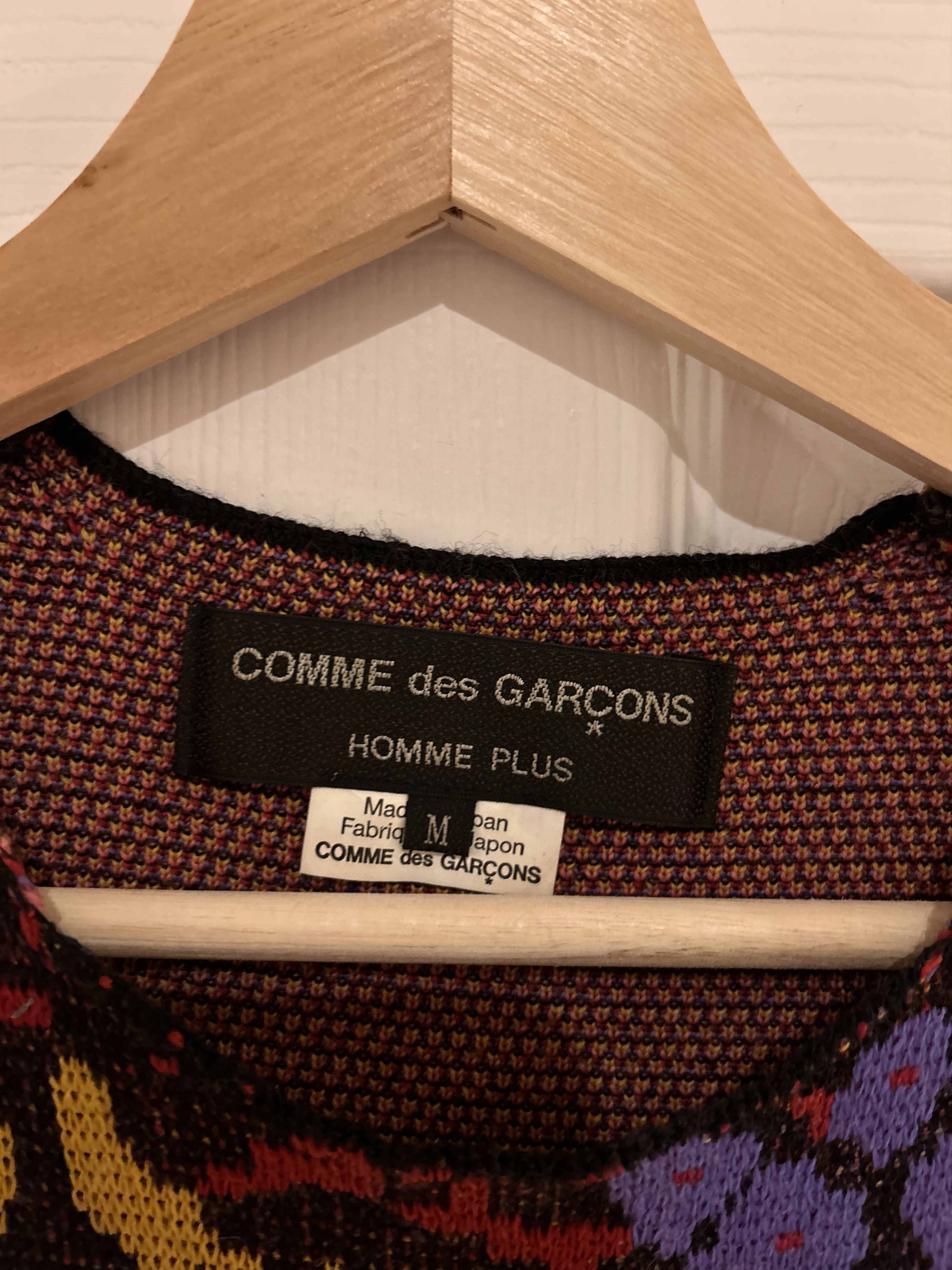 Comme des Garcons Homme Plus Floral Knit Vest Size US M / EU 48-50 / 2 - 2 Thumbnail