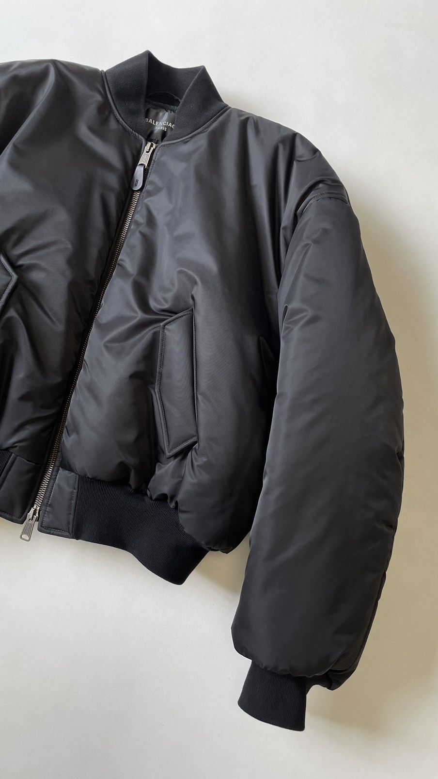Balenciaga ‘Mud Show’ Black Nylon Padded Bomber Jacket Size US S / EU 44-46 / 1 - 8 Thumbnail