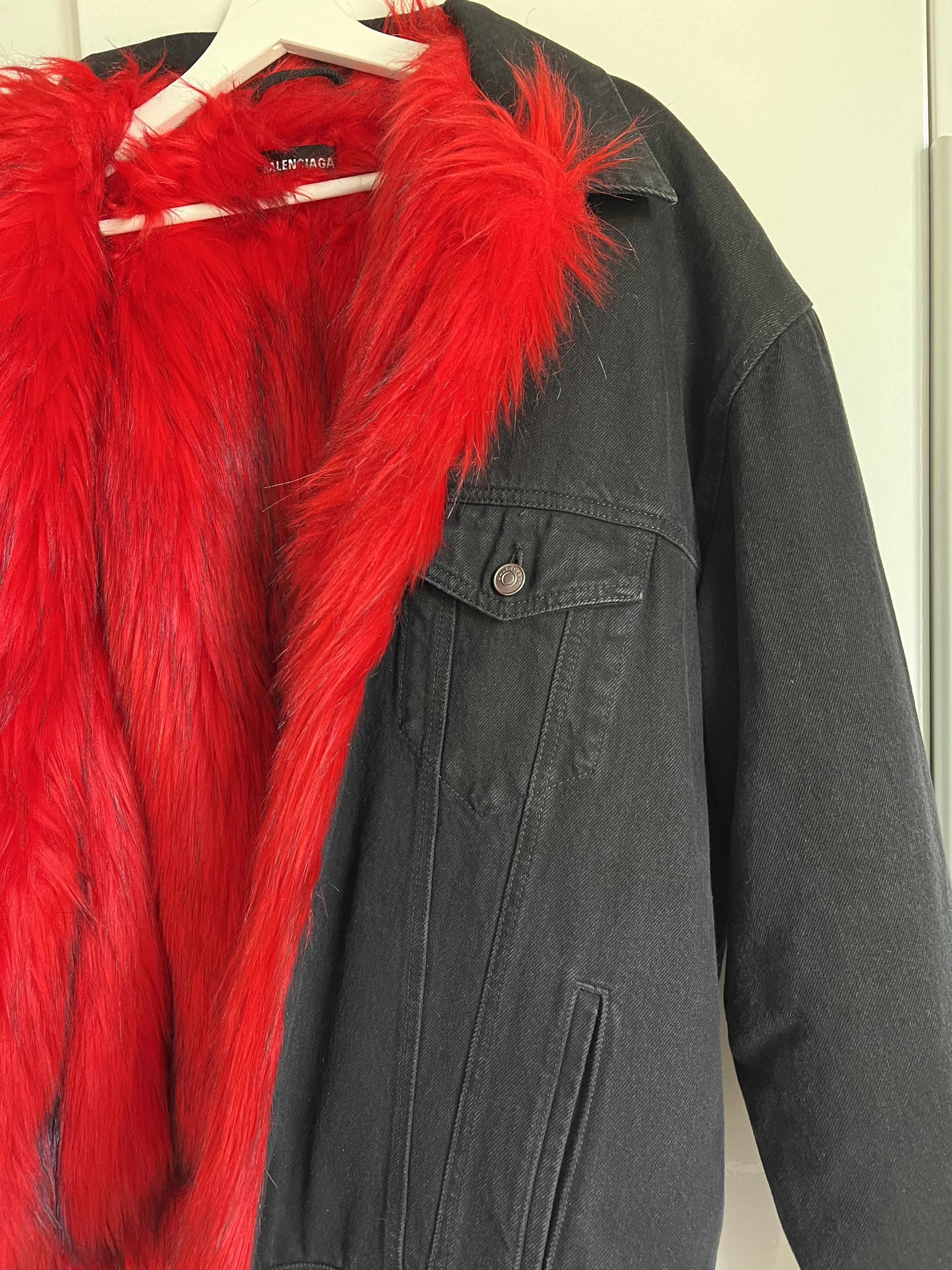 Balenciaga BALENCIAGA DENIM TRUCKER FUR SHEARLING 50 Size US M / EU 48-50 / 2 - 10 Thumbnail