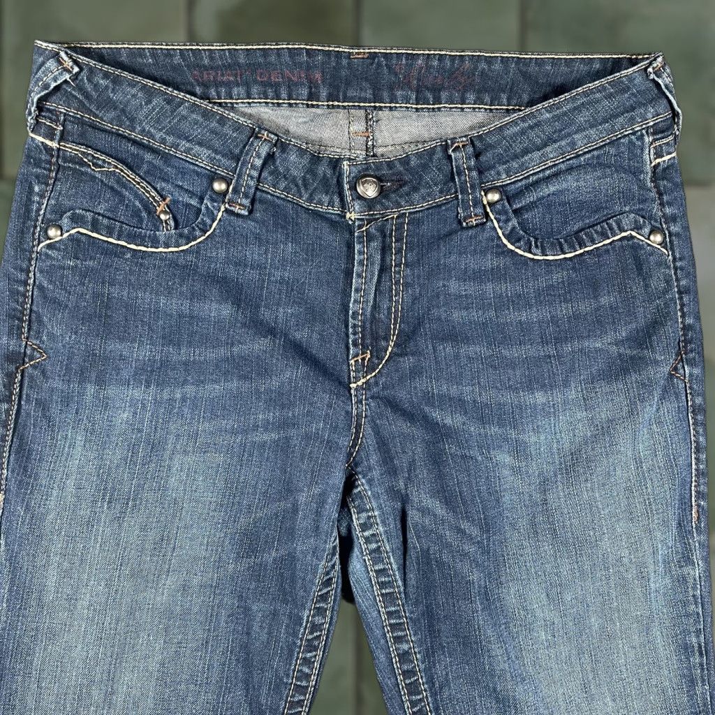 Ariat Ariat Ruby Jeans Womens 33S Medium Wash Bootcut Western Thick Stitch Cowgirl Size 24" / US 00 / IT 34 - 1 Thumbnail
