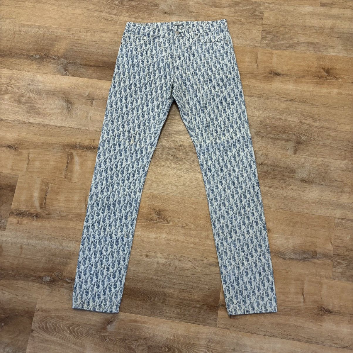 Dior Dior Blue Oblique Logo Denim Jeans Size 32 Size US 32 / EU 48 - 1 Thumbnail