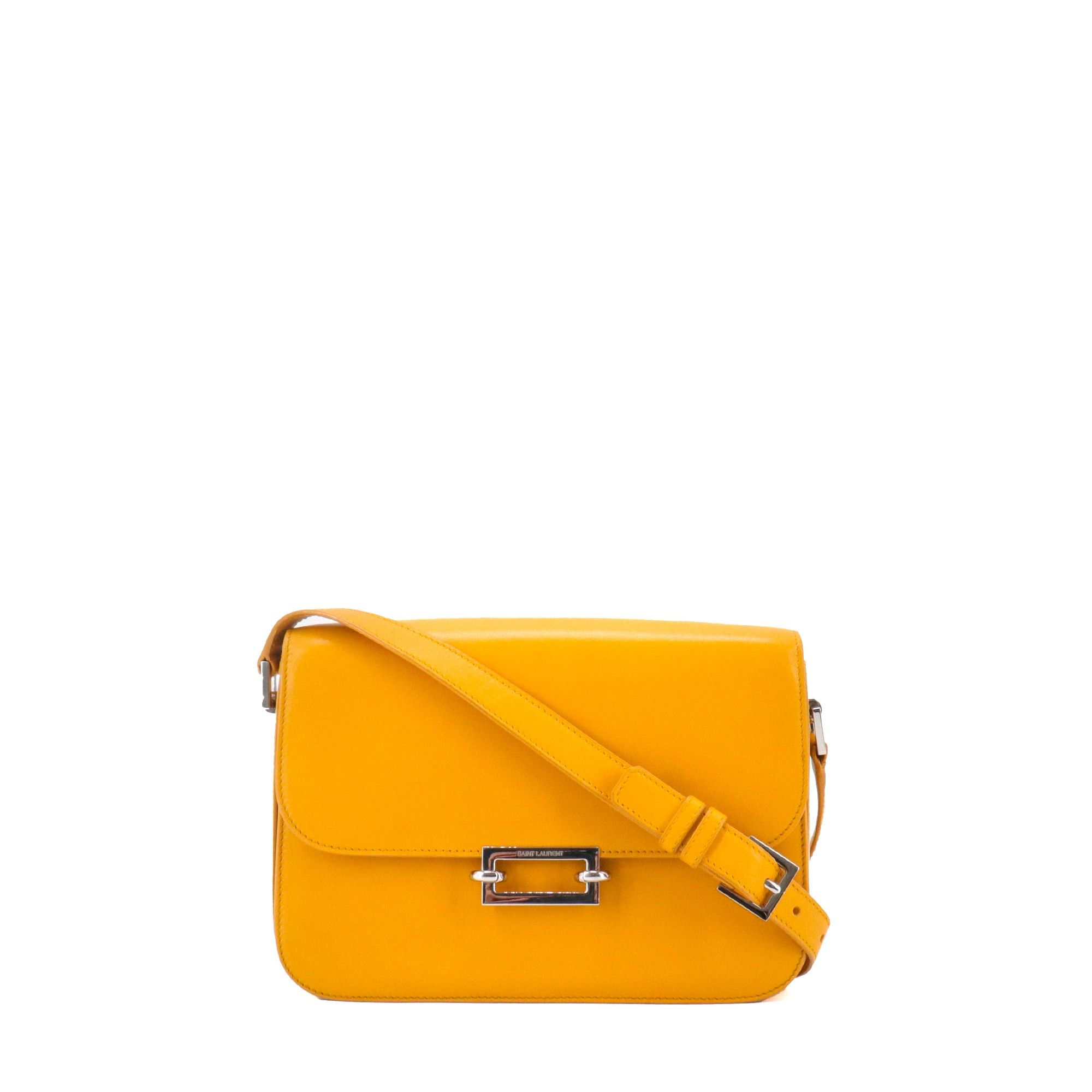 Saint Laurent Paris SAINT LAURENT - Saint Laurent Pavé Satchel shoulder bag in mustard yellow leather Size ONE SIZE - 1 Thumbnail