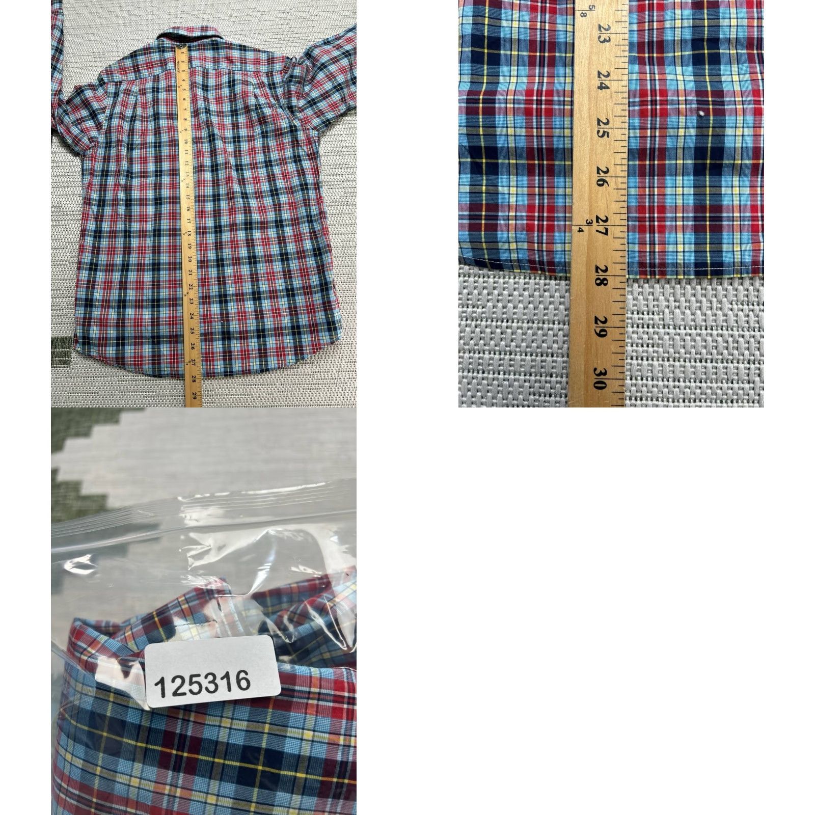 Faconnable Façonnable Club Fit Shirt Mens Small Multicolor Cotton Plaid Casual Button Up Size US S / EU 44-46 / 1 - 8 Thumbnail