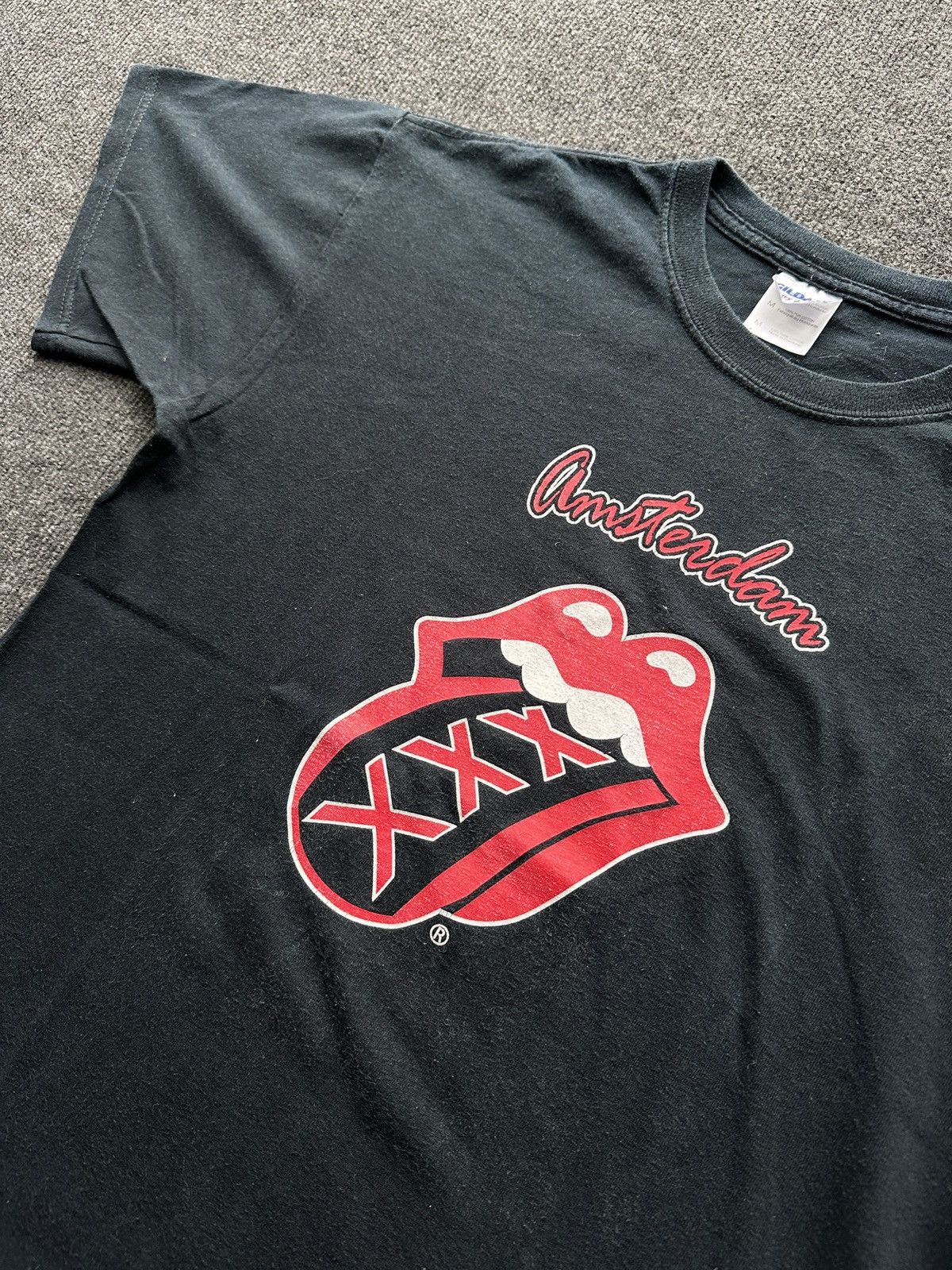 Band Tees AMSTERDAM XXX🚨The Rolling Stones t-shirt fadec boxy band Size US M / EU 48-50 / 2 - 3 Thumbnail