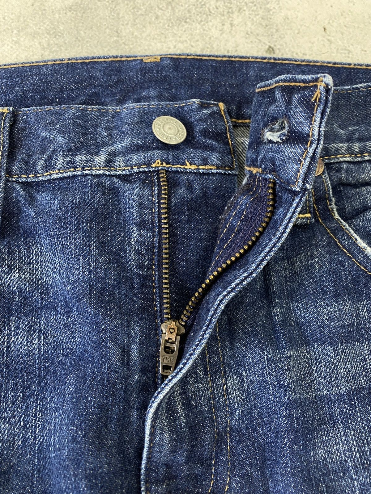 Japanese Brand × Polo Ralph Lauren × Ralph Lauren Vintage Jeans Polo Ralph Lauren distressed Denim mini skirt Size 33" - 6 Thumbnail