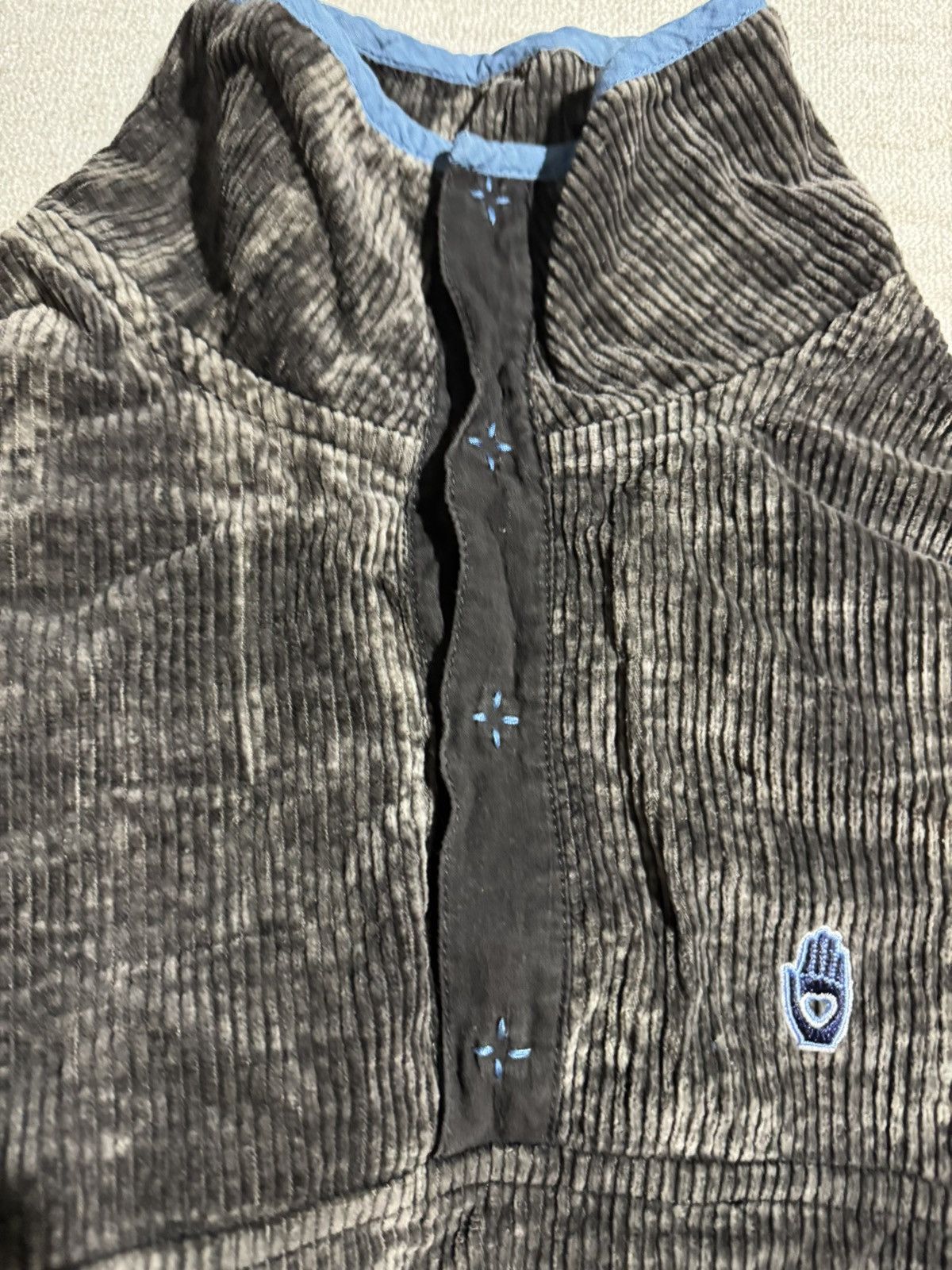 Story Mfg. Organic cotton corduroy crotchet pullover Size US L / EU 52-54 / 3 - 4 Thumbnail