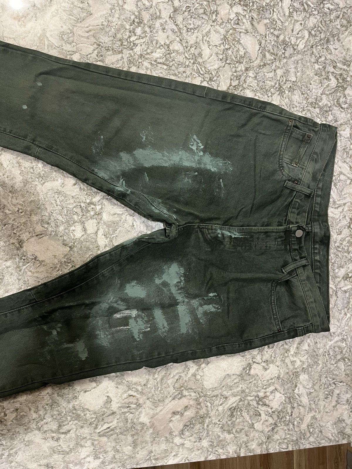 MNML Green Mnml Painter Jeans Size US 33 - 2 Thumbnail