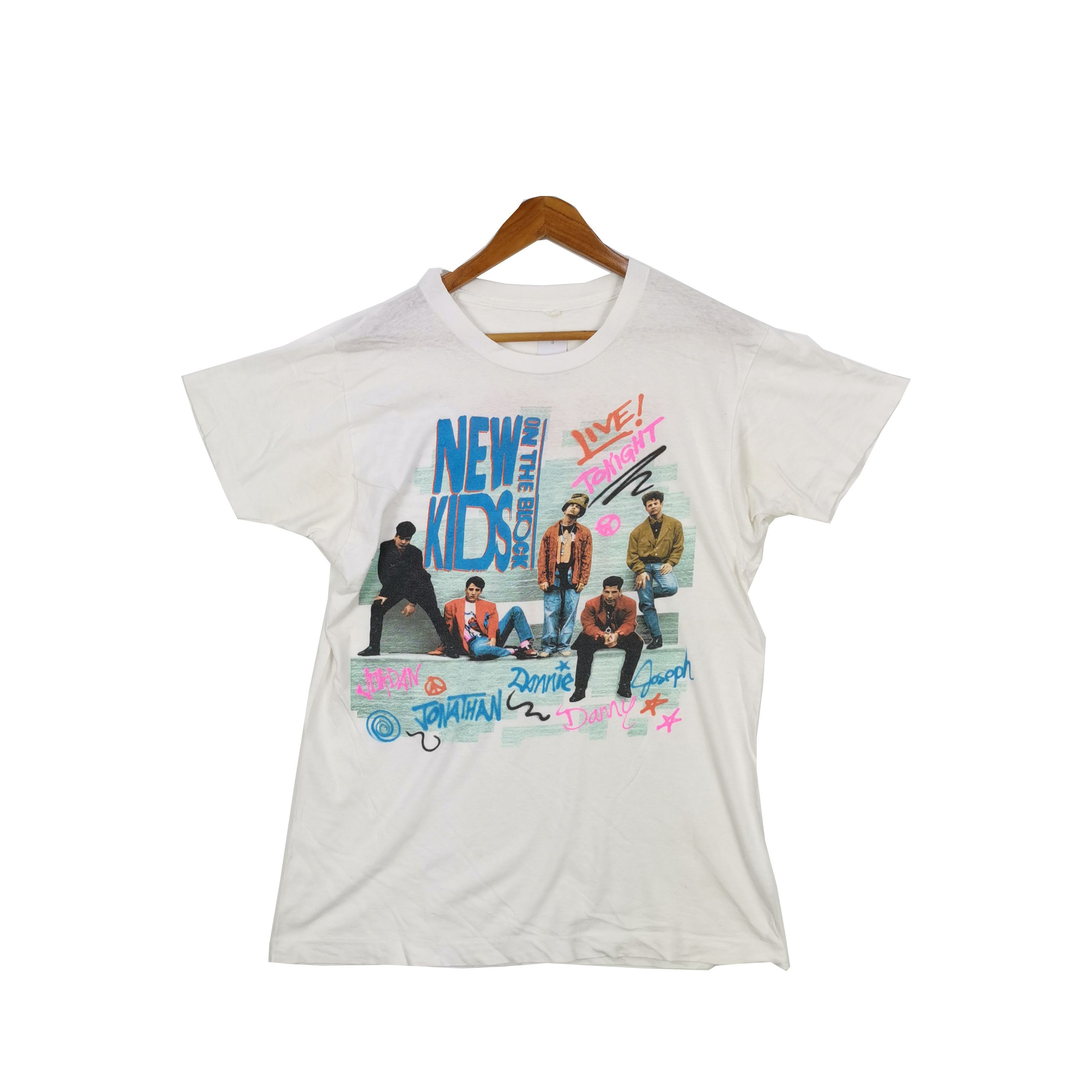 Band Tees 80s New Kids on The Block T Shirt Band Tour No More 56789 Size US M / EU 48-50 / 2 - 1 Thumbnail