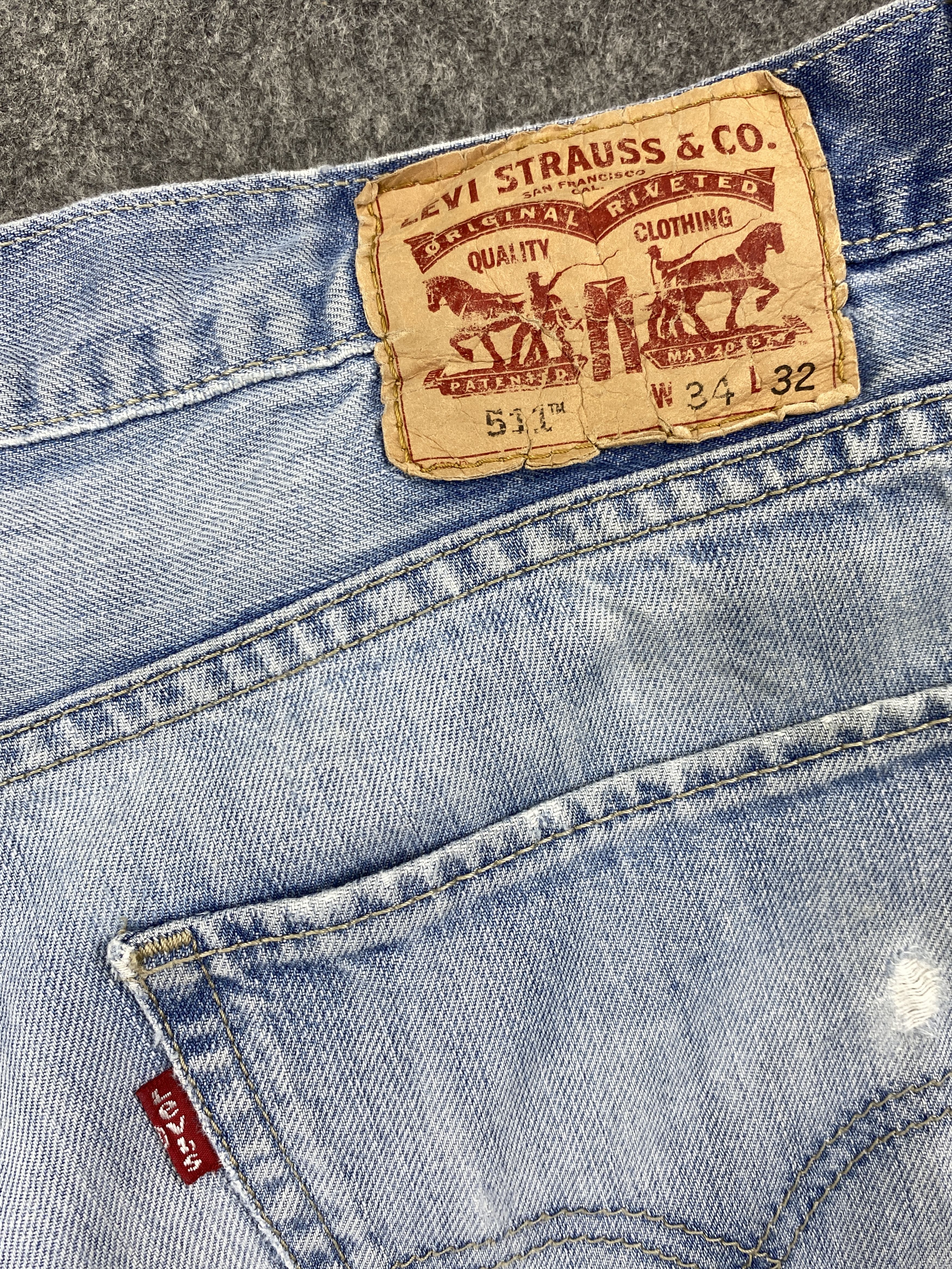 Levi's Light Blue Wash Vintage Levi's 511 35x31.5 Denim -JN1467 Size US 35 - 10 Thumbnail