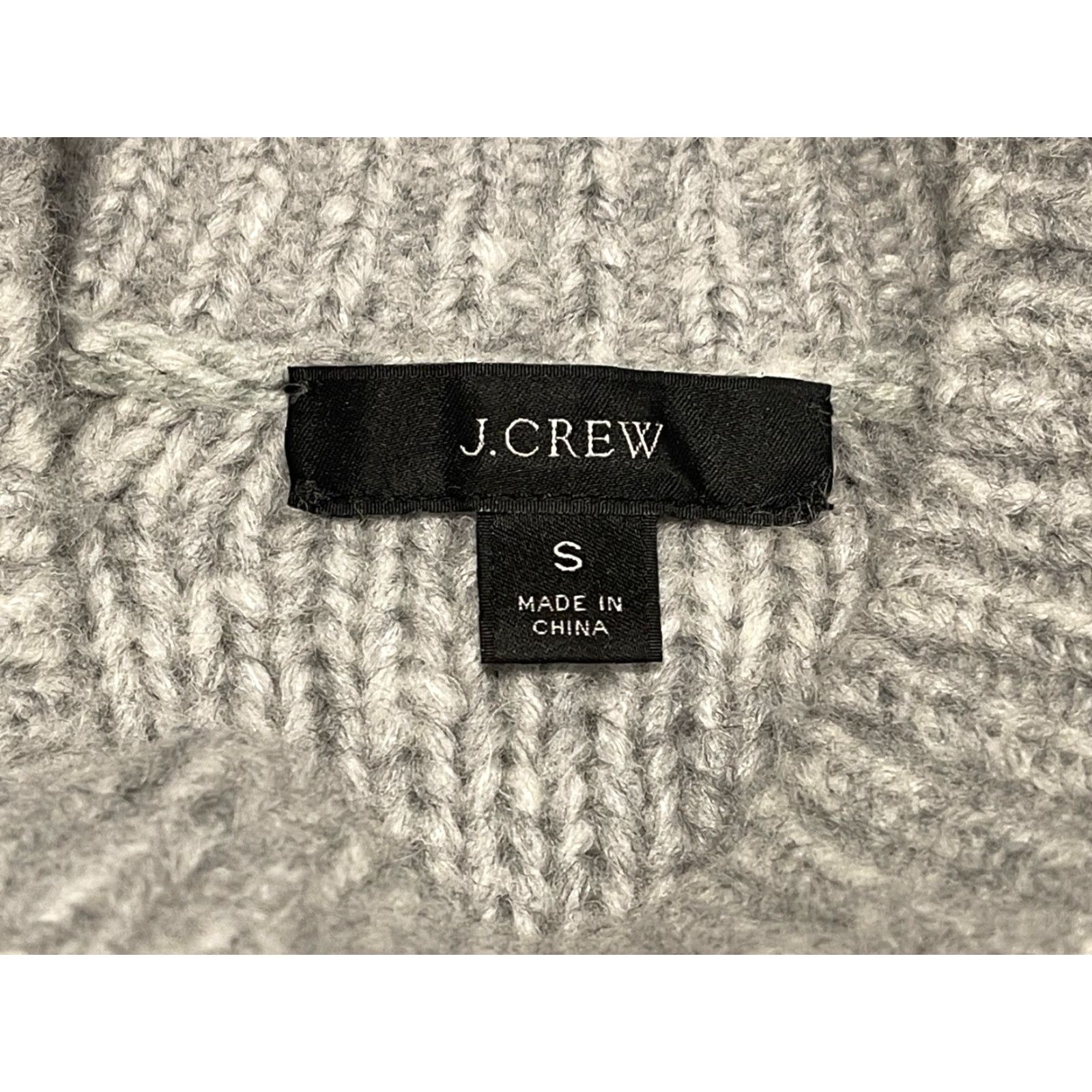 J.Crew J. Crew Womens Sweater S Gray Alpaca Wool Cable-knit Pointelle Popcorn Flowers Size S / US 4 / IT 40 - 6 Thumbnail