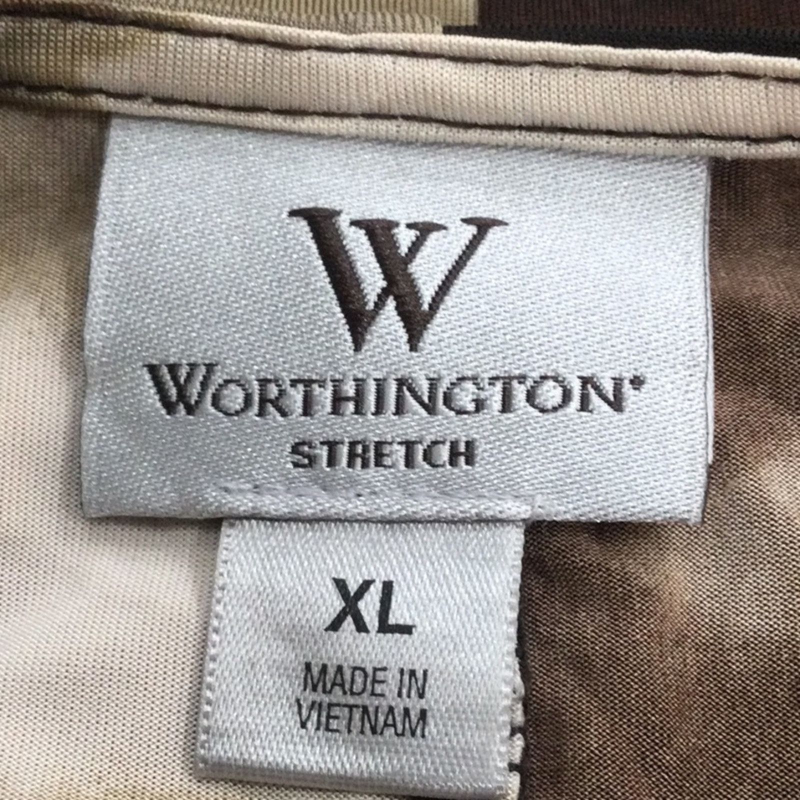 Worthington Worthington Stretch Animal Print Cowl Neck Blouse Size XL Size XL / US 12-14 / IT 48-50 - 10 Thumbnail