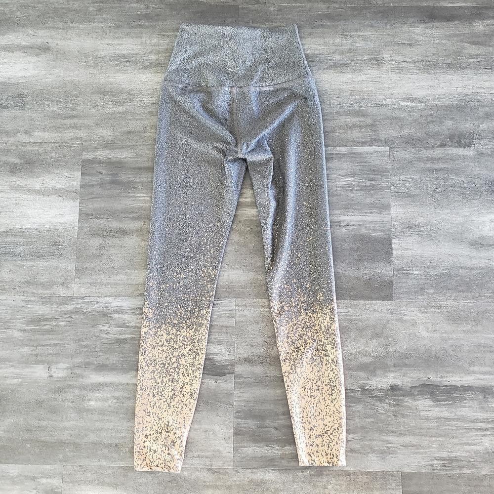 Designer Grey Alloy Ombre BY High Waisted Legging Size 26" / US 2 / IT 38 - 2 Thumbnail