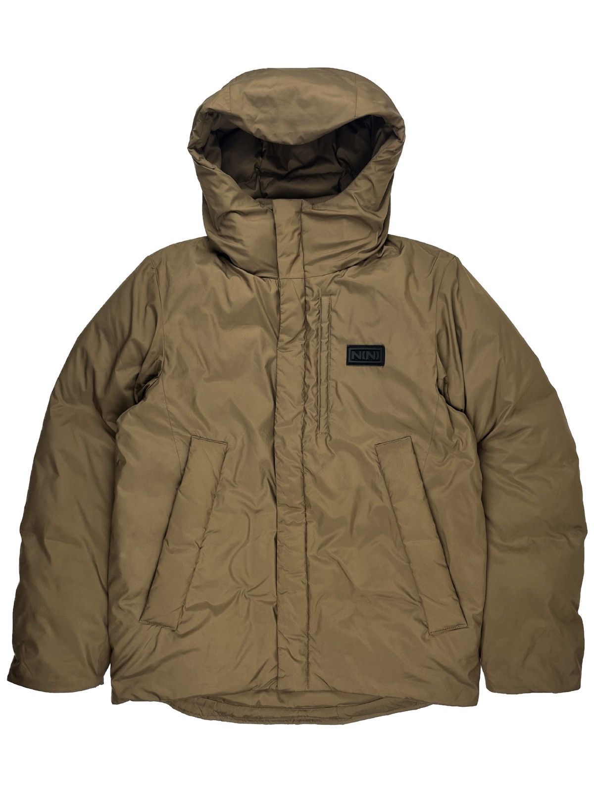 Pre-owned Number N Ine Number (n)ine Feather Down Zip Puffer Jacket In Khaki