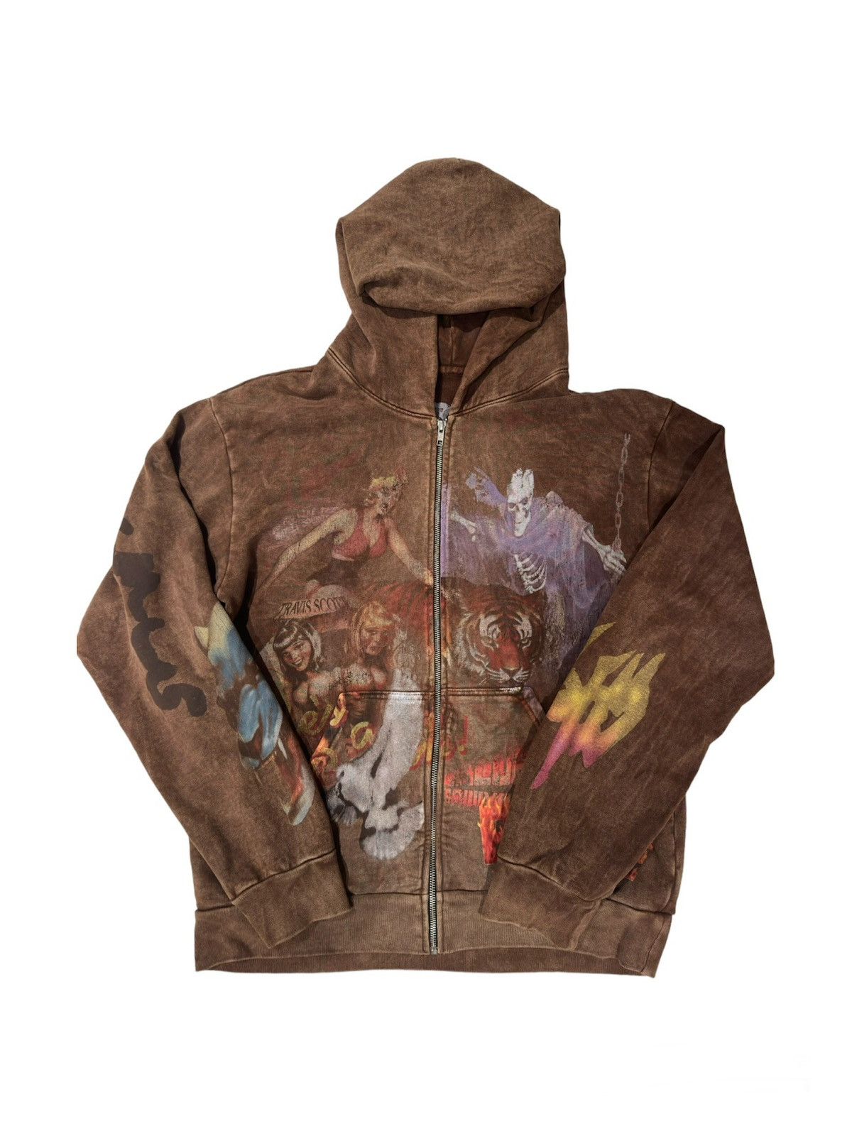 travis scott half zip sherpa hoodie