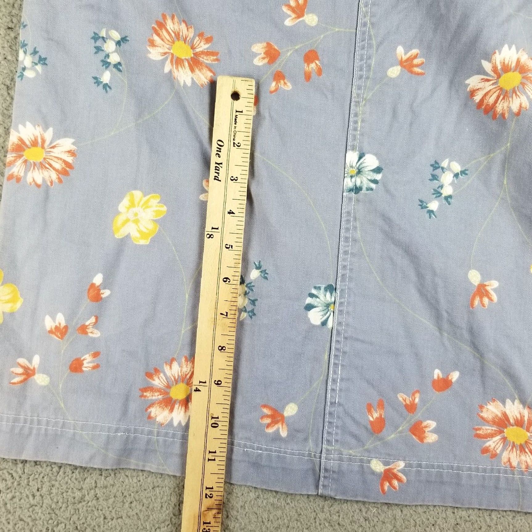 Express VINTAGE Express Denim Jumper Dress 90s Maxi Purple Floral Casual Women's Medium Size M / US 6-8 / IT 42-44 - 4 Thumbnail