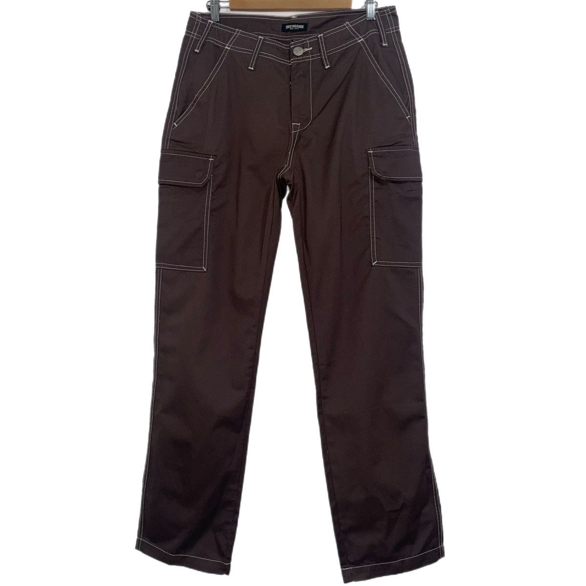 True Religion True Religion Brown Cargo Pants Size US 33 - 3 Thumbnail