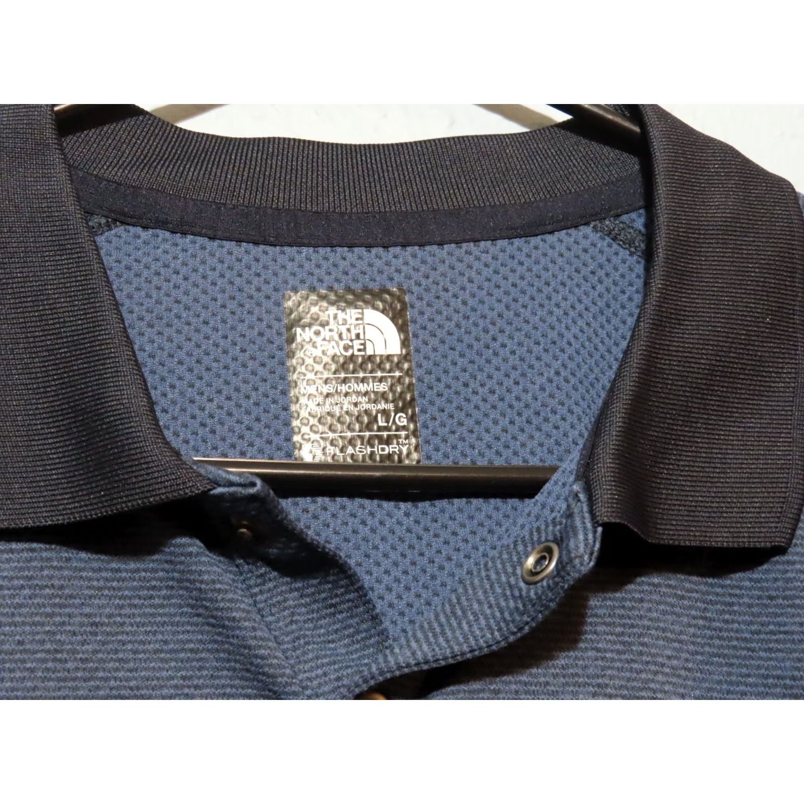 The North Face The North Face Polo Shirt Mens Large Navy 1/4 Zip Short Sleeve Casual Golf Size US L / EU 52-54 / 3 - 3 Thumbnail