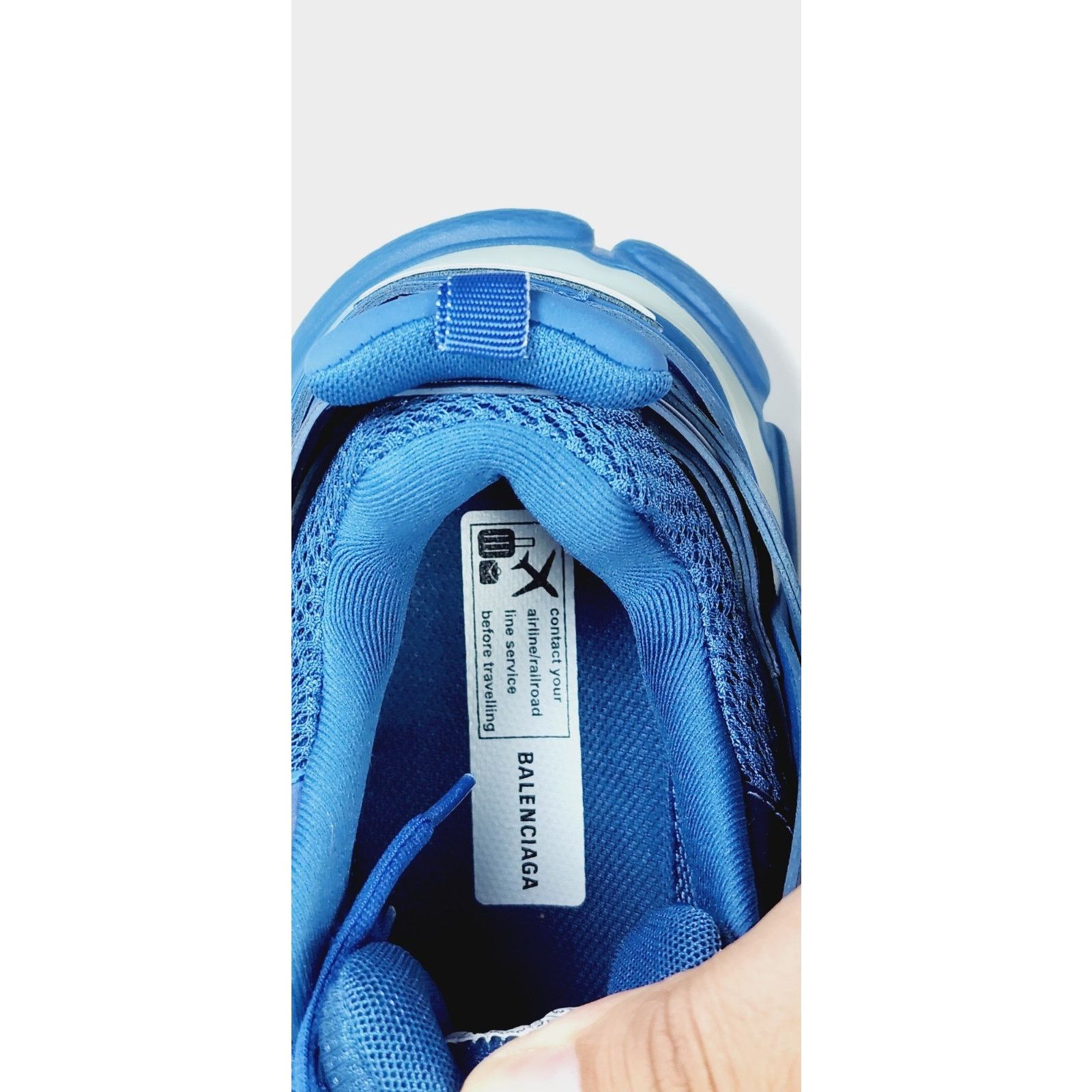 Balenciaga RRP$1042 BALENCIAGA Track Sneaker US7EU40 Blue LED Monocolor Size US 7 / EU 40 - 8 Thumbnail