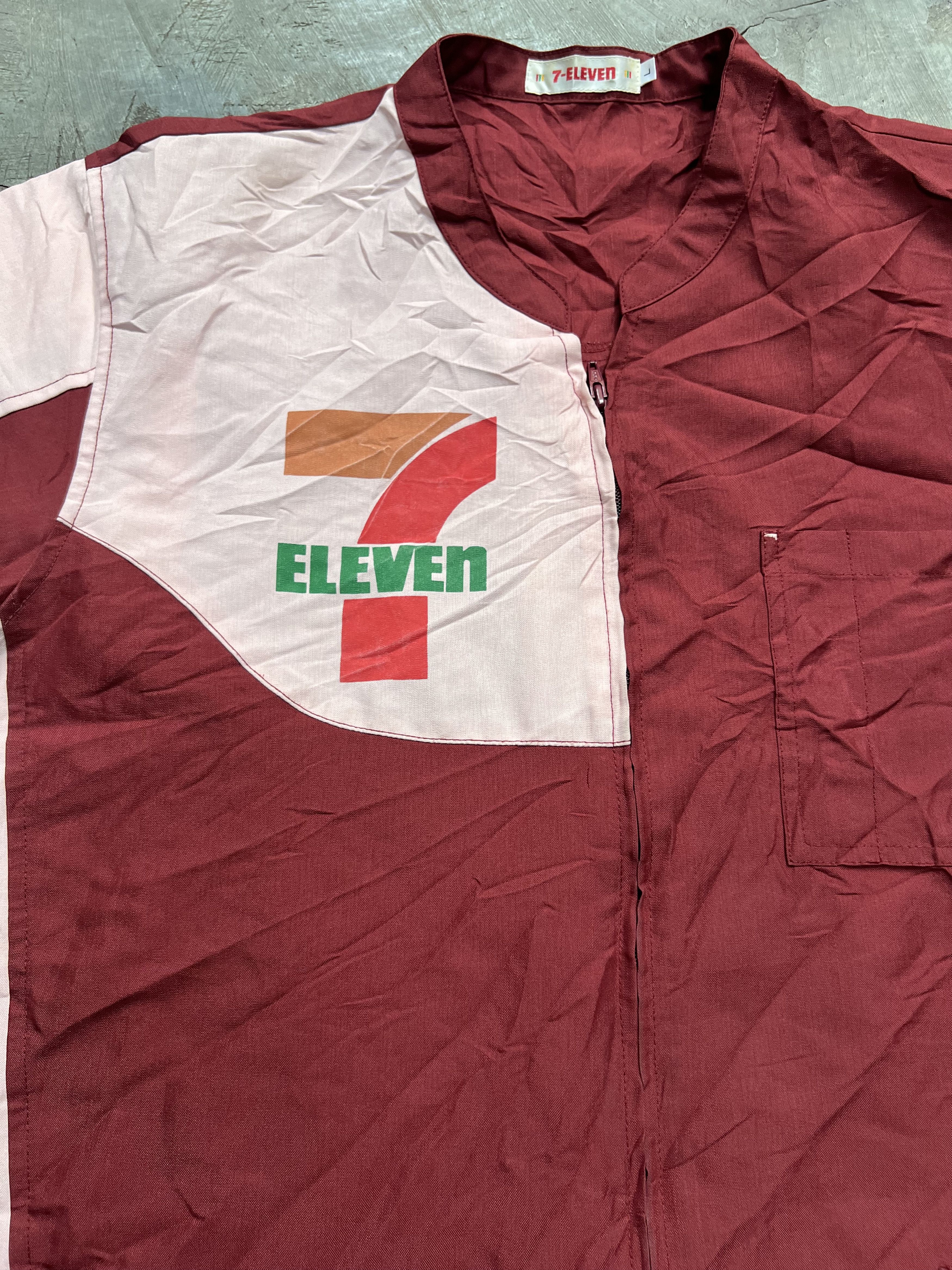 Japanese Brand vintage 7-eleven workshirt Size US XL / EU 56 / 4 - 3 Thumbnail